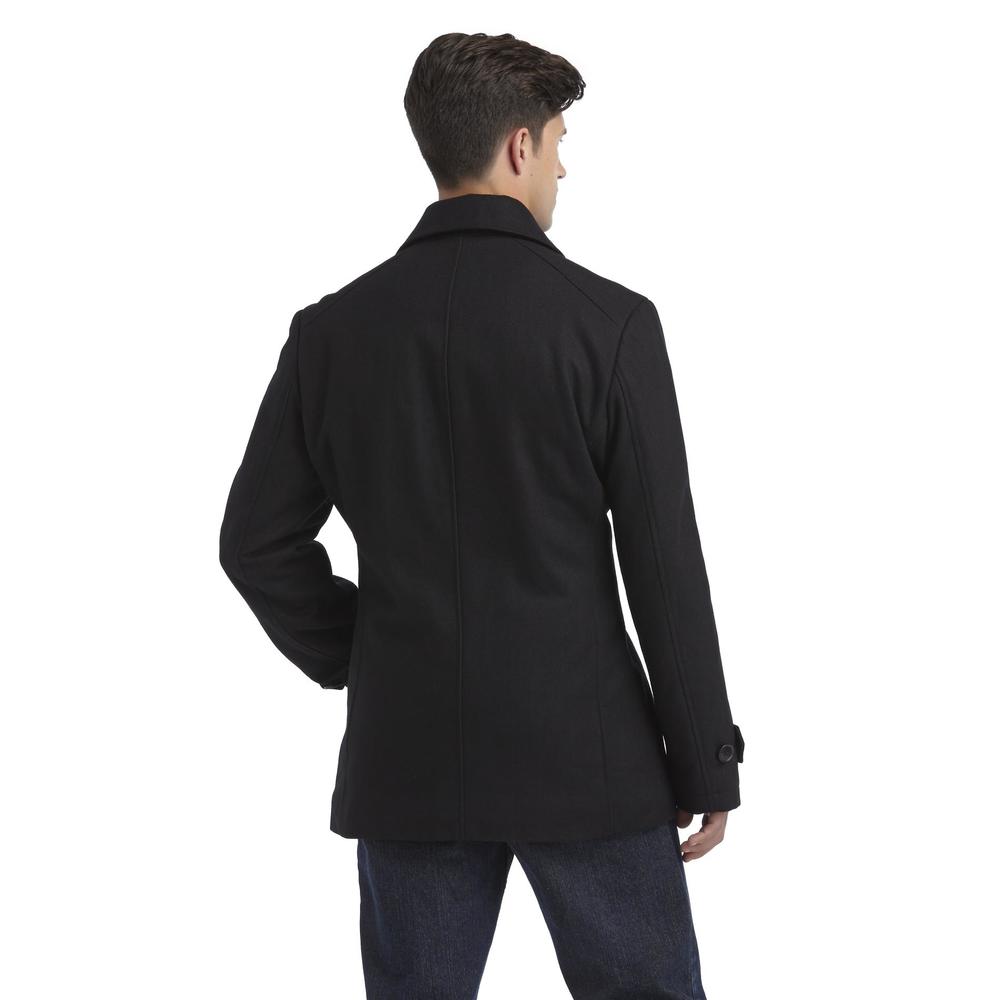 Attention Men's Double-Breasted Peacoat