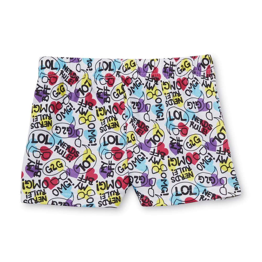 Joe Boxer Girl's Pajama Shirt  Pants & Shorts - Nerds Rule