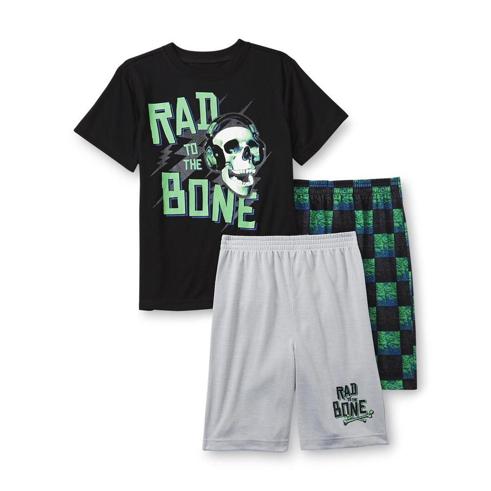 Joe Boxer Boy's Pajama T-Shirt  Pants & Shorts - Bad to the Bone