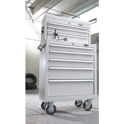 Viper Tool Storage 26-Inch 8-Drawer 2-Piece Combo, White