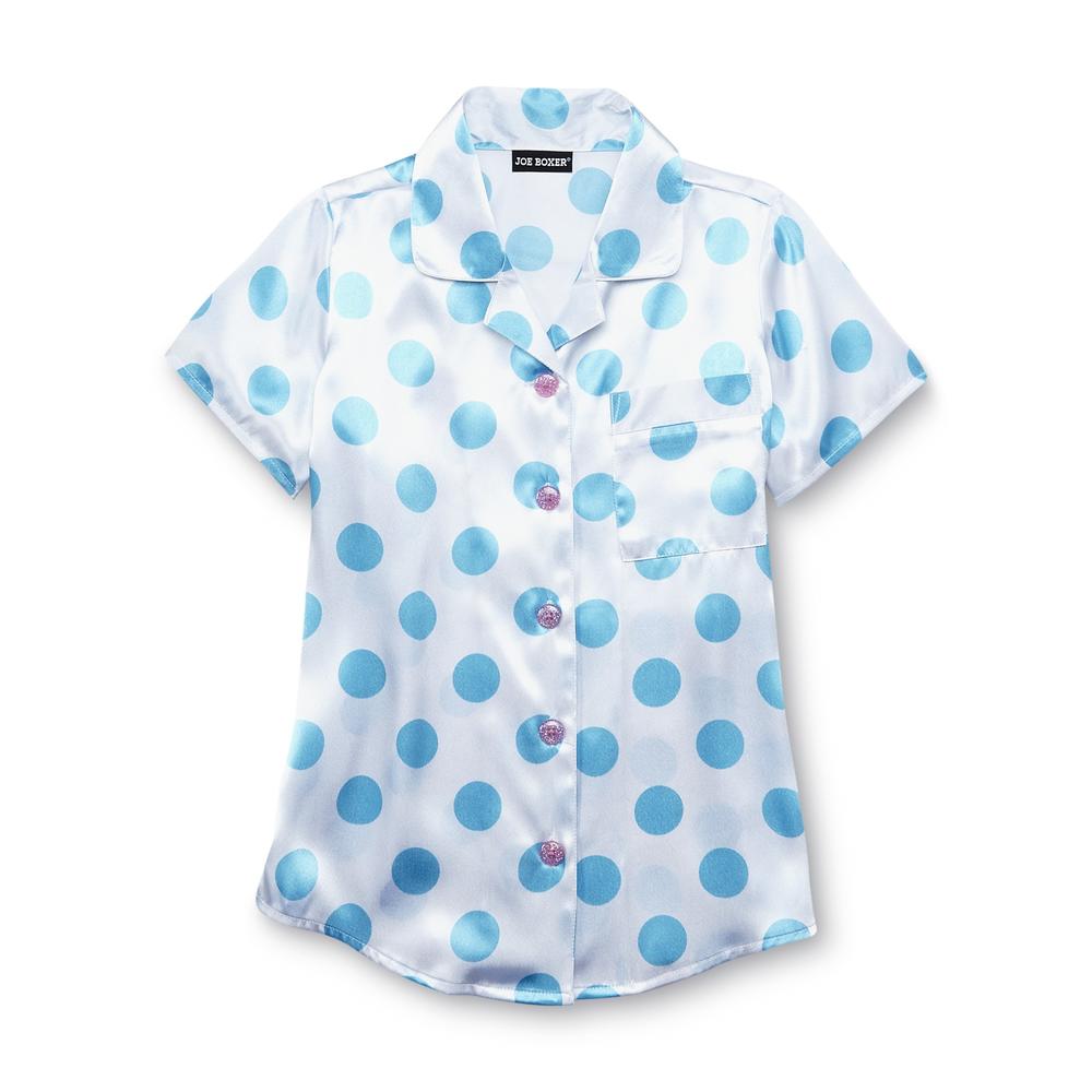 Joe Boxer Girl's Pajama Shirt & Shorts - Polka Dot