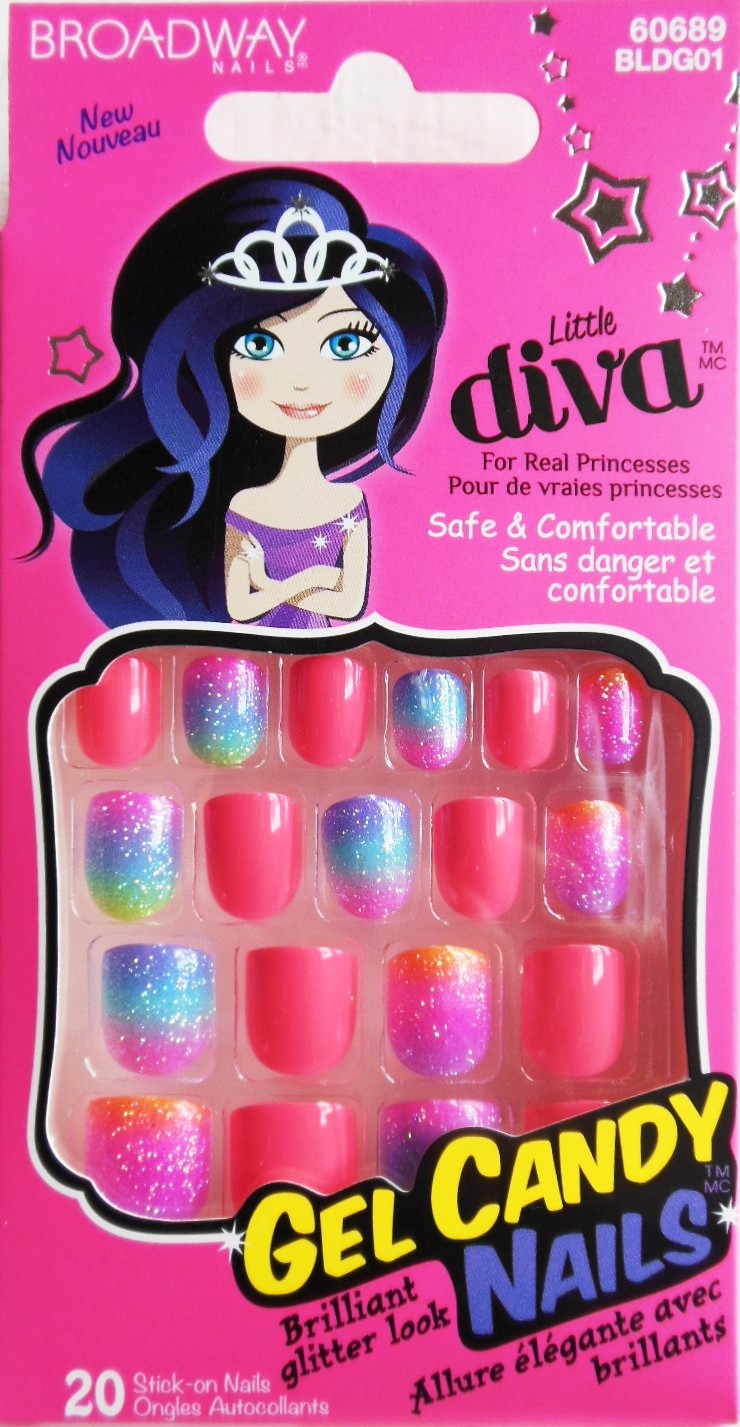 Broadway Nails Little Diva  Gel Candy Nails  20 ct