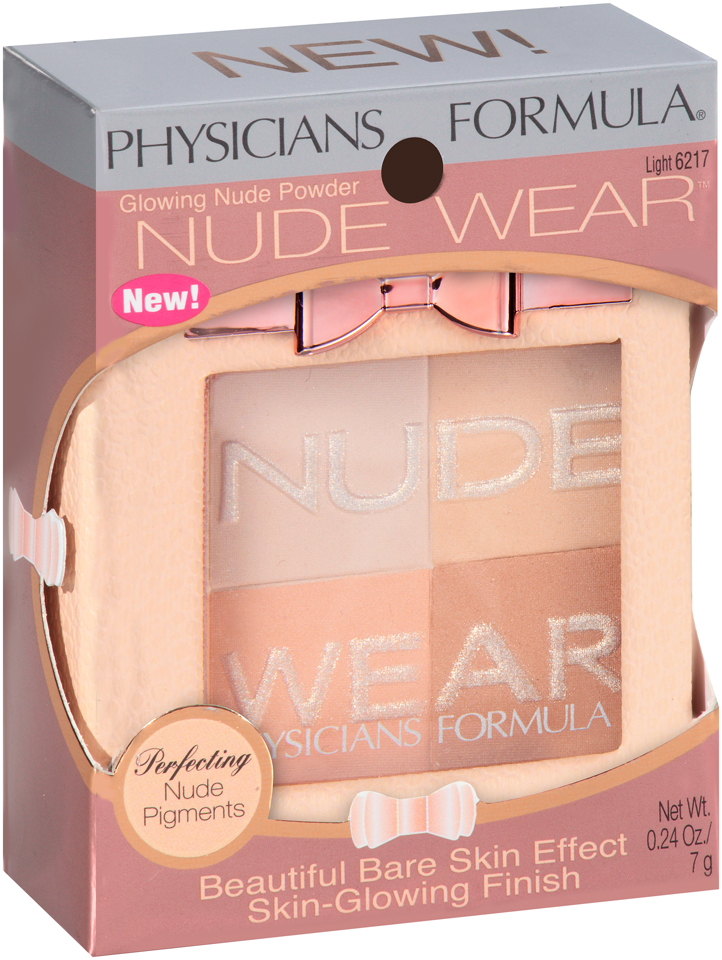 Physicians Formula Nude Wear, Glowing Nude Powder, Light 6217, 0.24 oz (7 g)