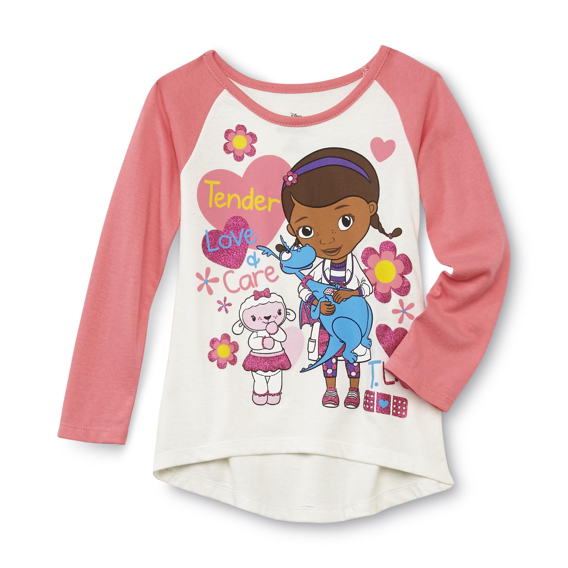 Disney Doc McStuffins Toddler Girl's Graphic T-Shirt - Colorblock