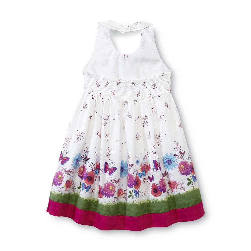WonderKids Toddler Girl's High-Low Party Dress - Floral & Butterflies