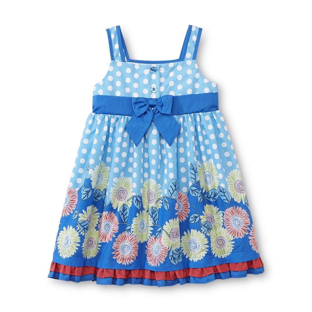 Toddler Girl's Sundress - Polka Dots & Floral
