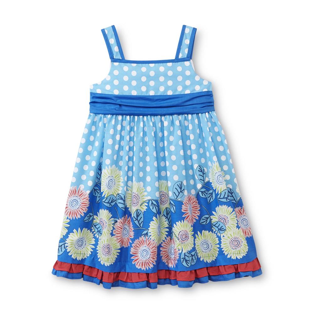 Toddler Girl's Sundress - Polka Dots & Floral