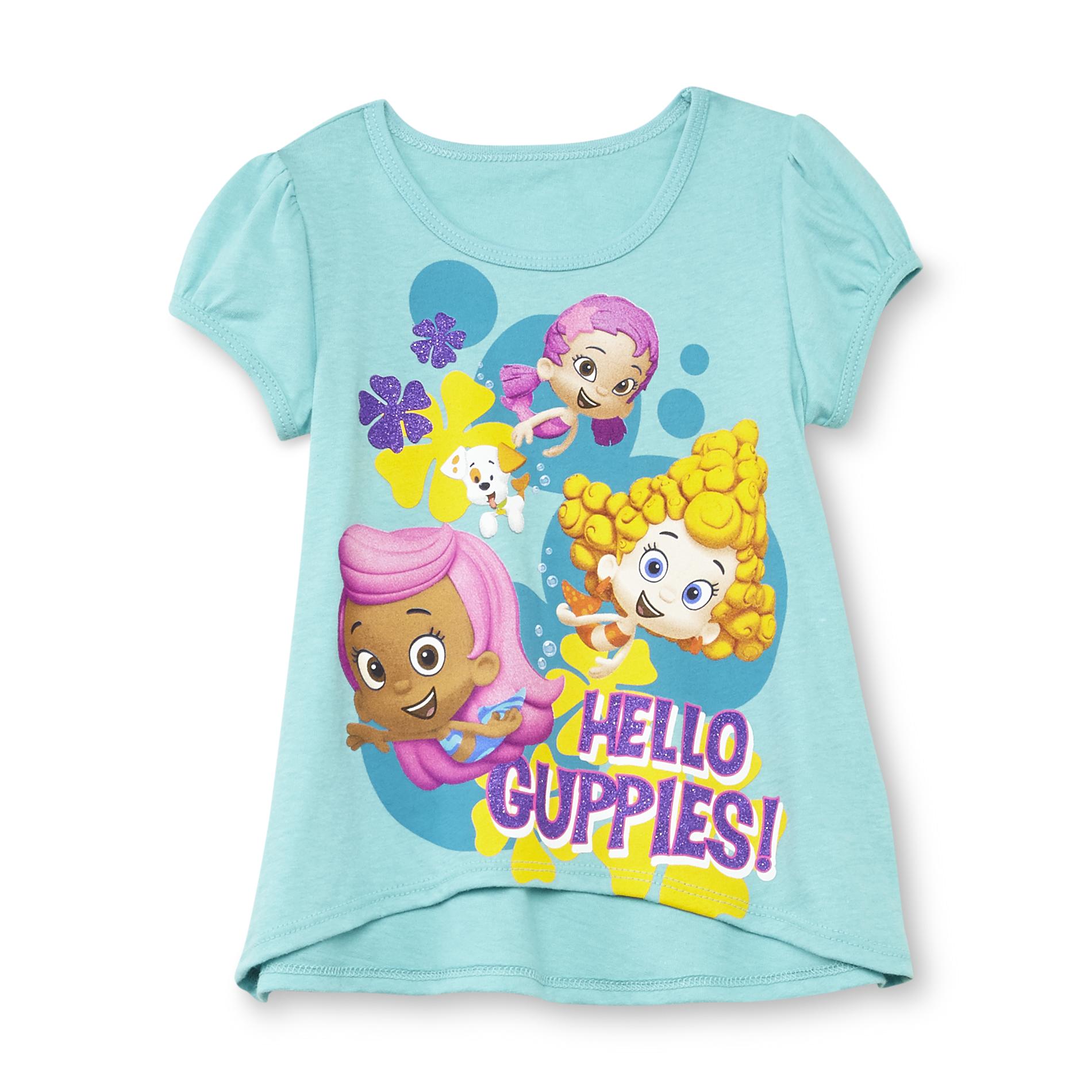 Nickelodeon Toddler Girl's Bubble Guppies High-Low T-Shirt