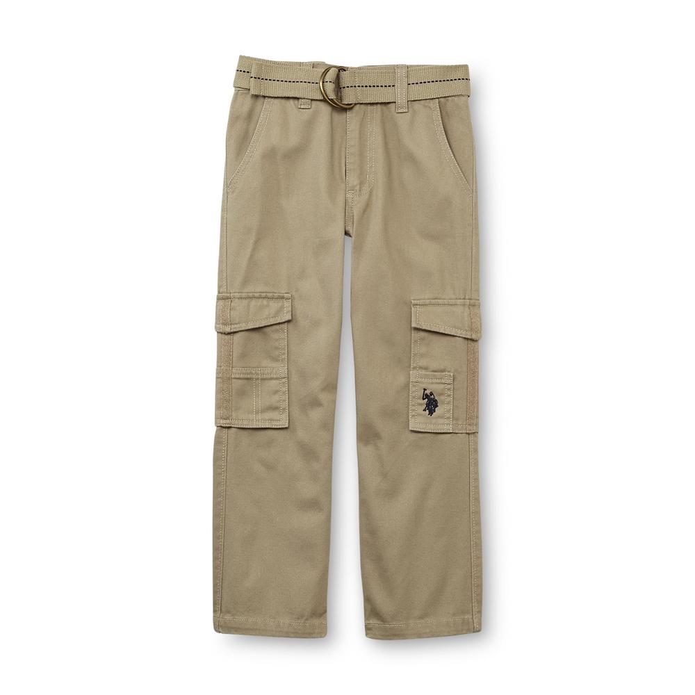 U.S. Polo Assn. Boy's Belted Twill Pants