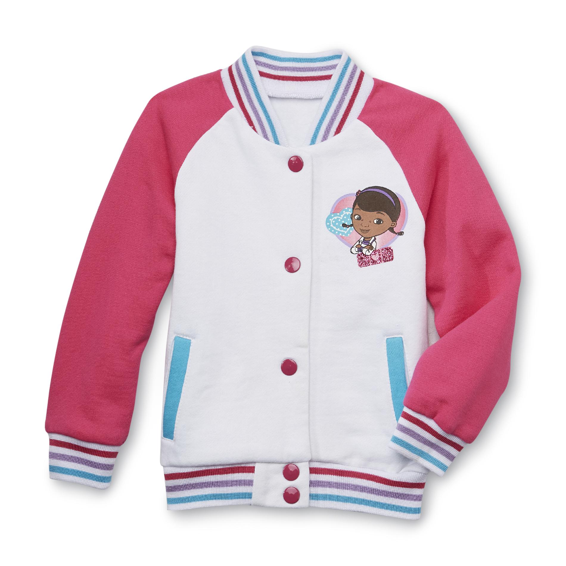 Disney Doc McStuffins Toddler Girl's Varsity Jacket