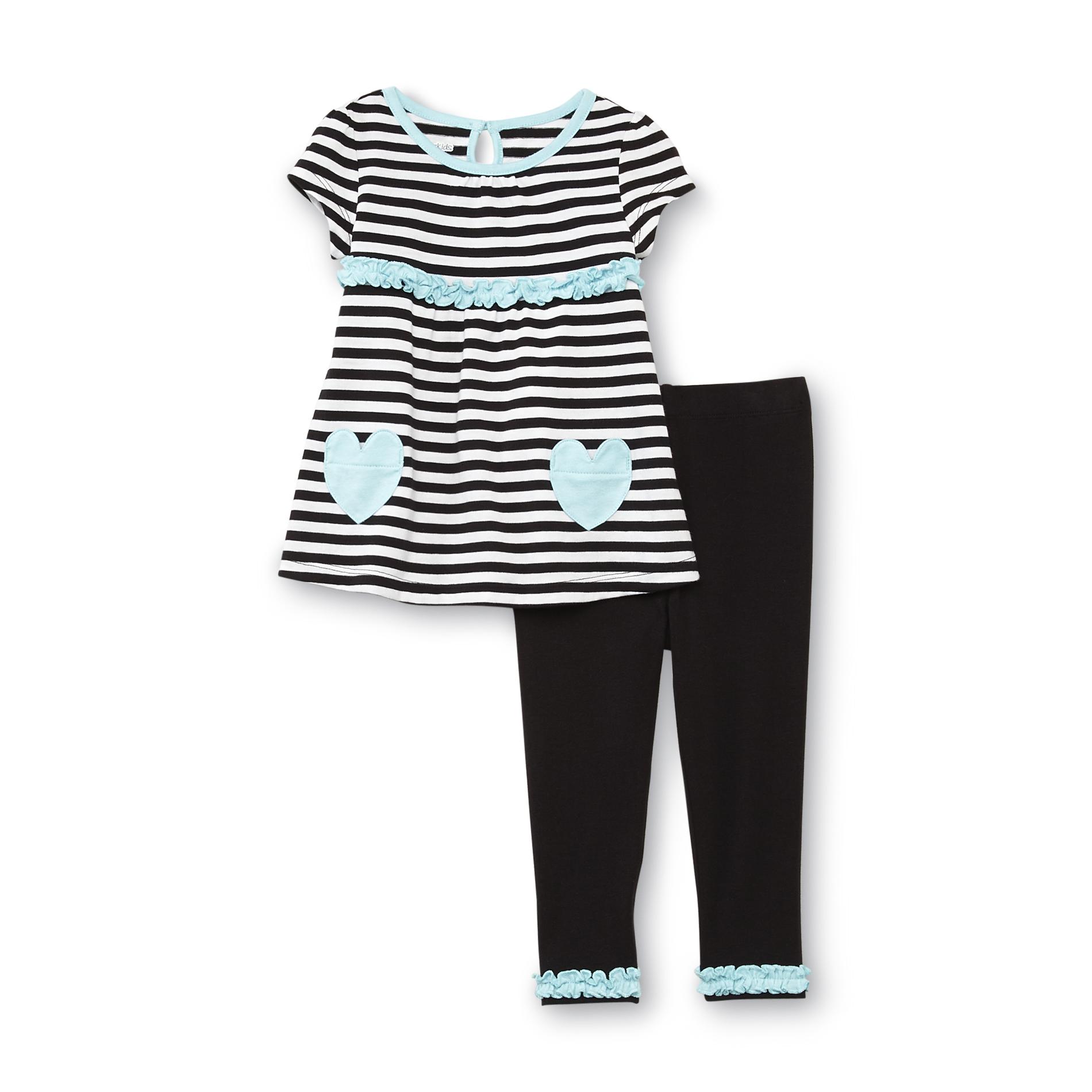 WonderKids Infant & Toddler Girl's Triangle Top & Leggings - Striped
