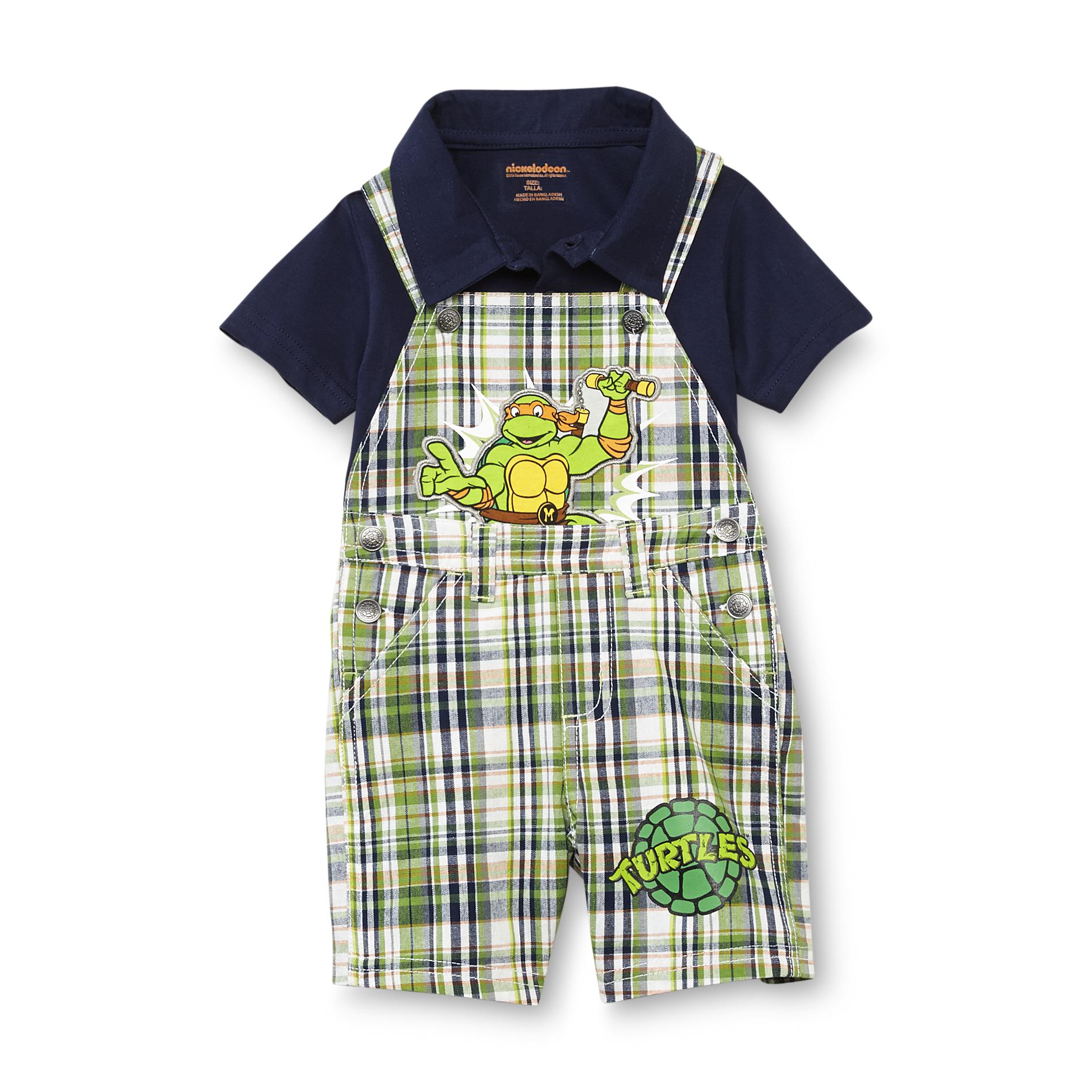 Nickelodeon Teenage Mutant Ninja Turtles Infant Boy's Polo Shirt & Shortalls