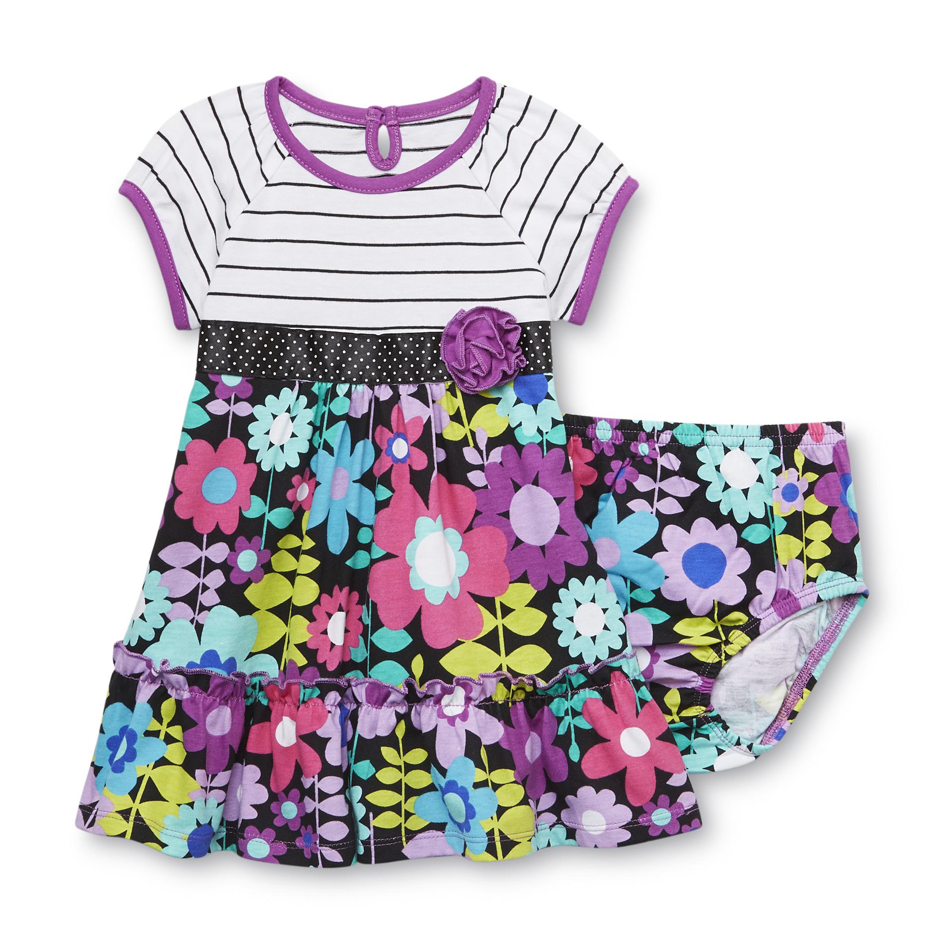 WonderKids Infant & Toddler Girl's Dress & Diaper Cover - Floral