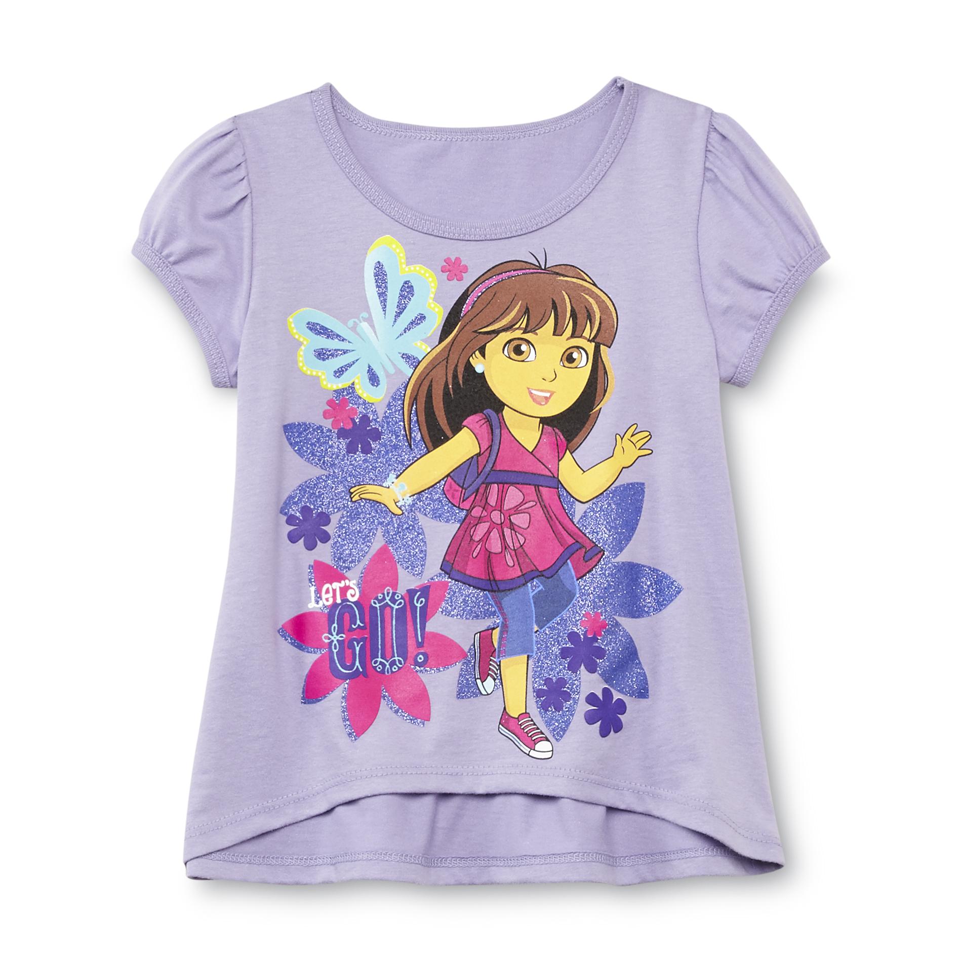 Nickelodeon Toddler Girl's Dora the Explorer High-Low T-Shirt