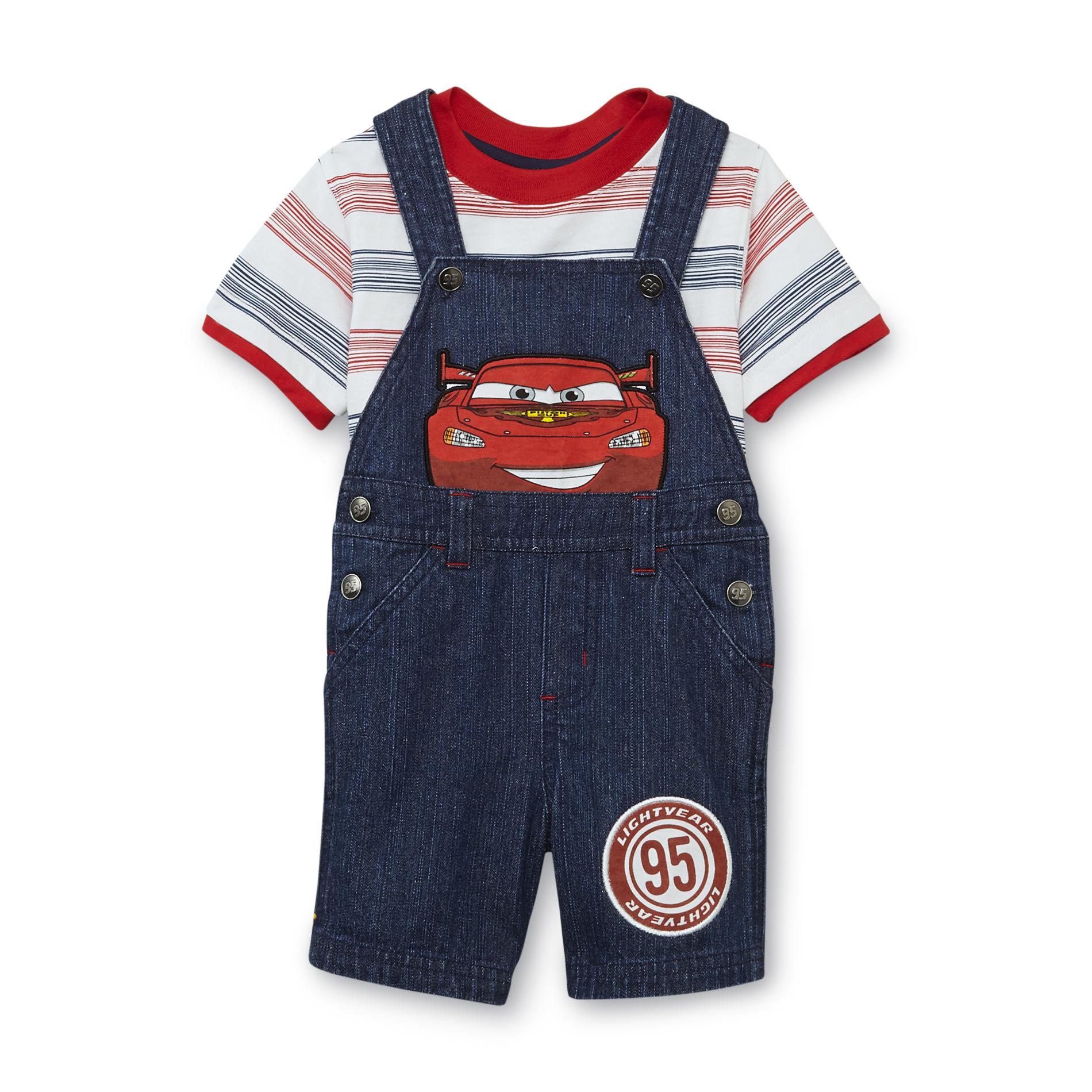 Disney Cars Infant Boy's Shortalls & T-Shirt - Lightning McQueen