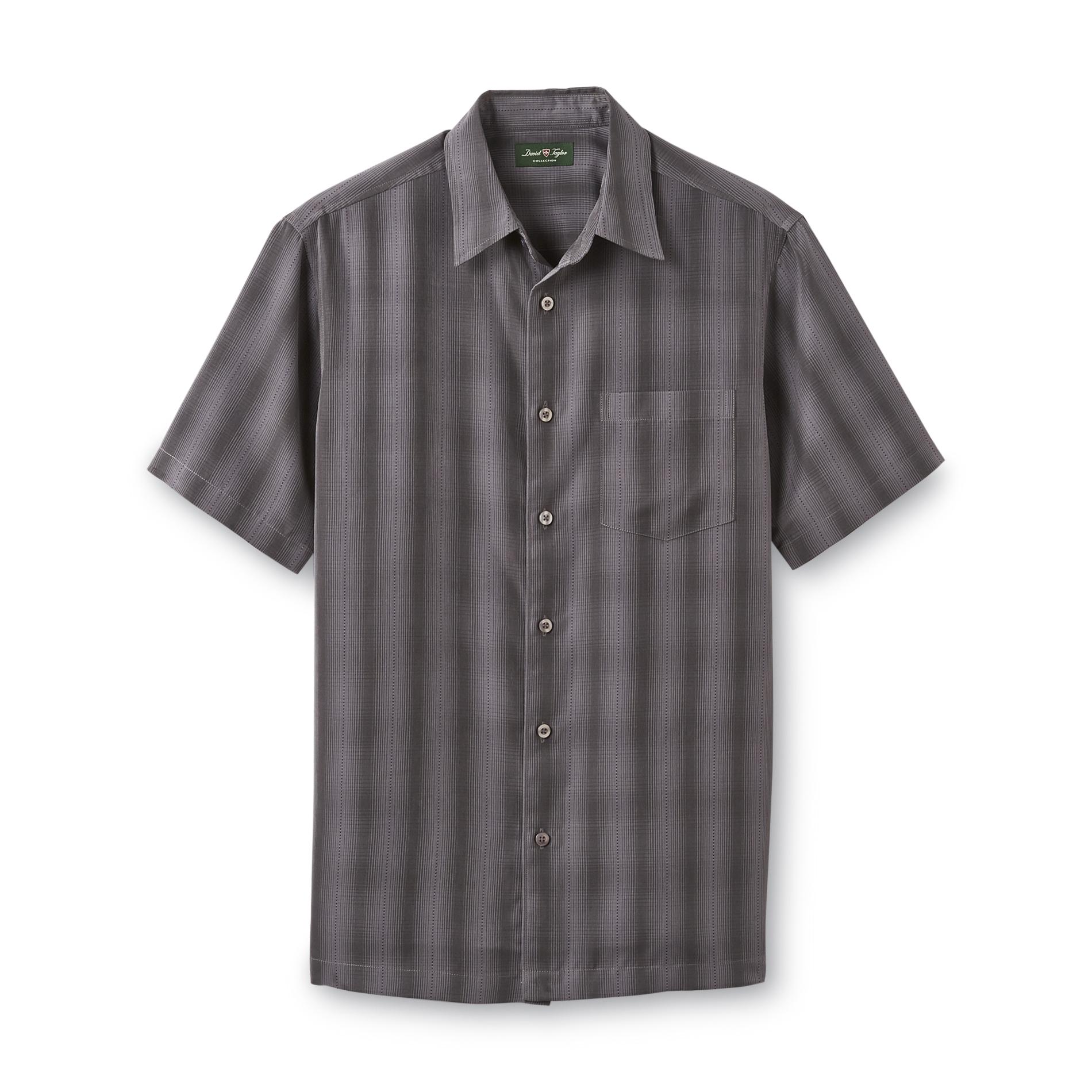 David Taylor Collection Men's Short-Sleeve Shirt - Striped