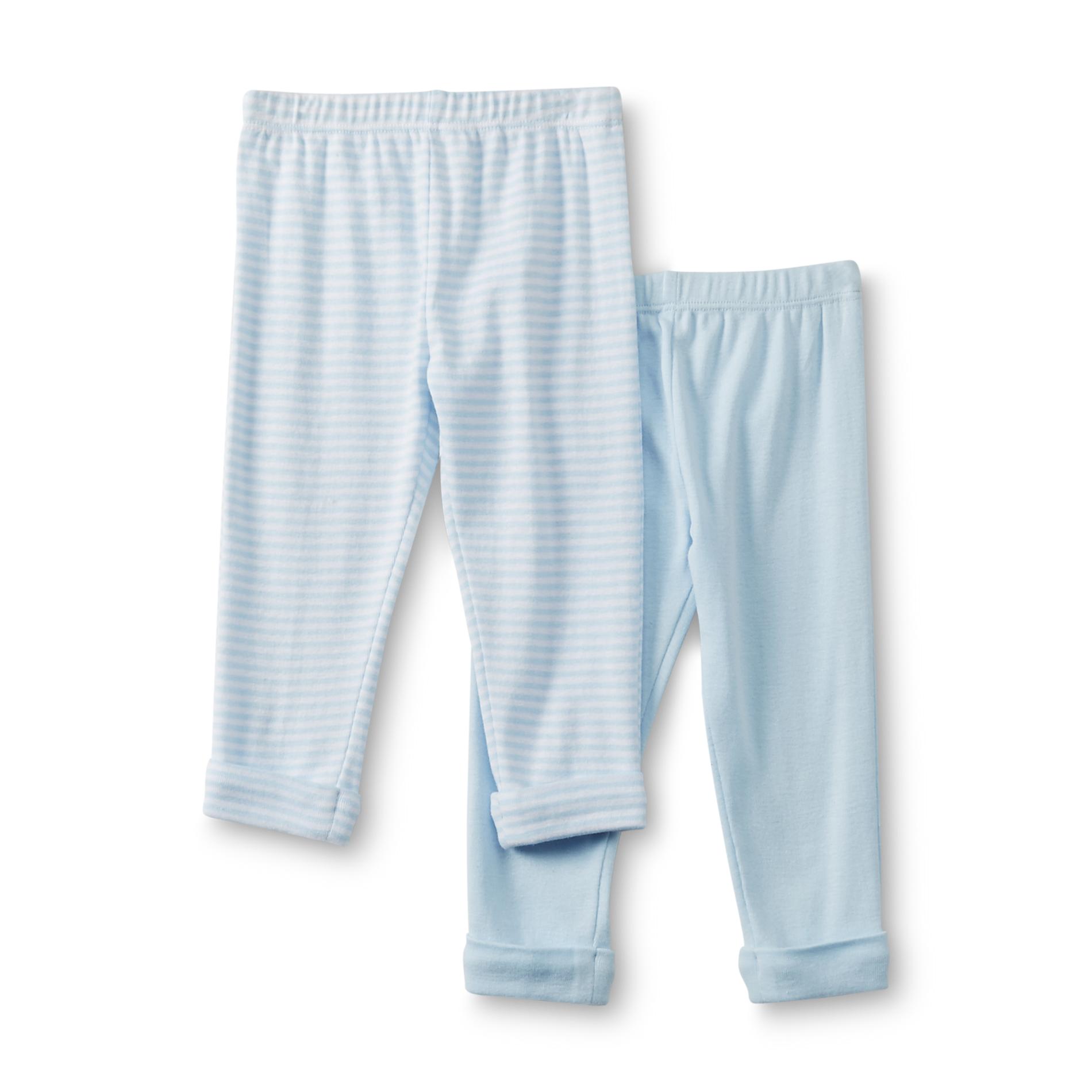 Welcome to the World Newborn Boy's 2-Pack Knit Pants - Striped