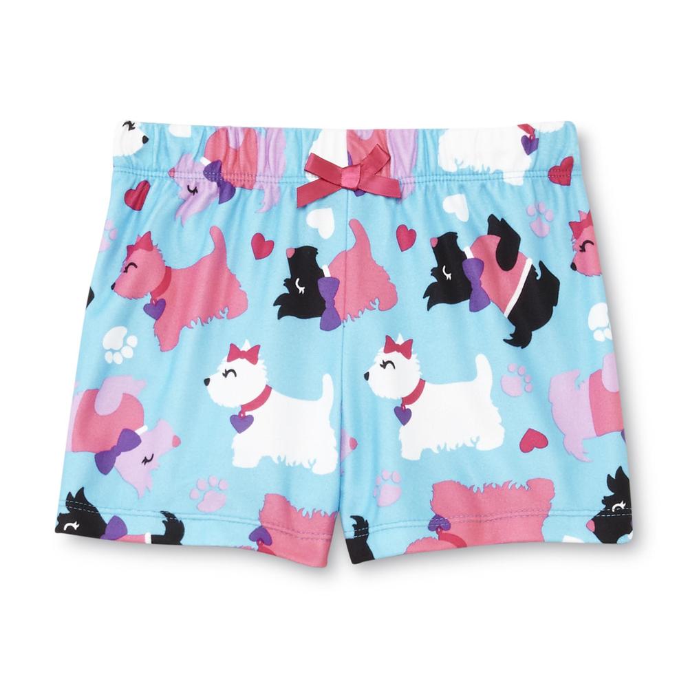 Joe Boxer Toddler Girl's Microfiber Short Pajamas - Terrier Dogs