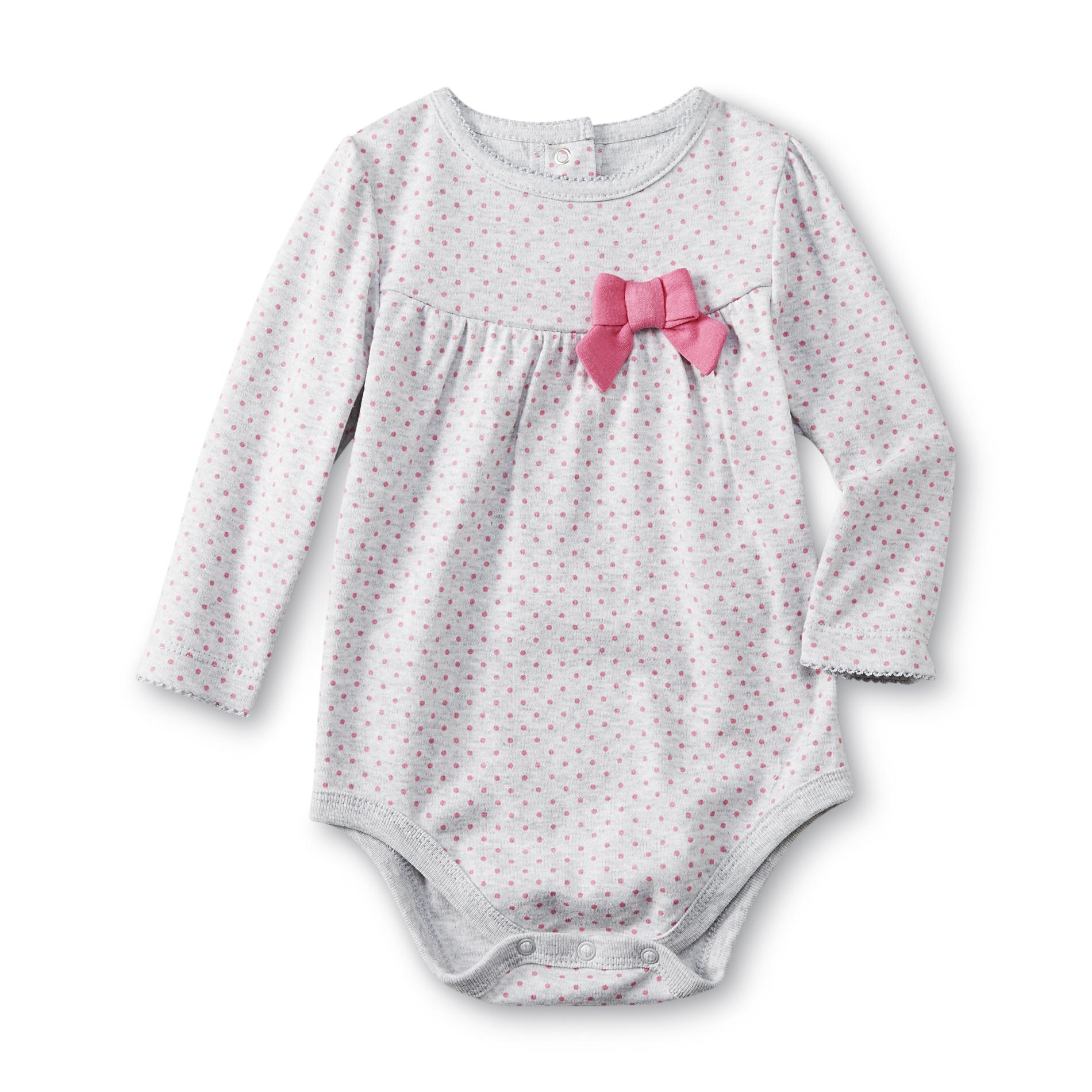 Small Wonders Newborn Girl's Long-Sleeve Bodysuit - Polka Dot