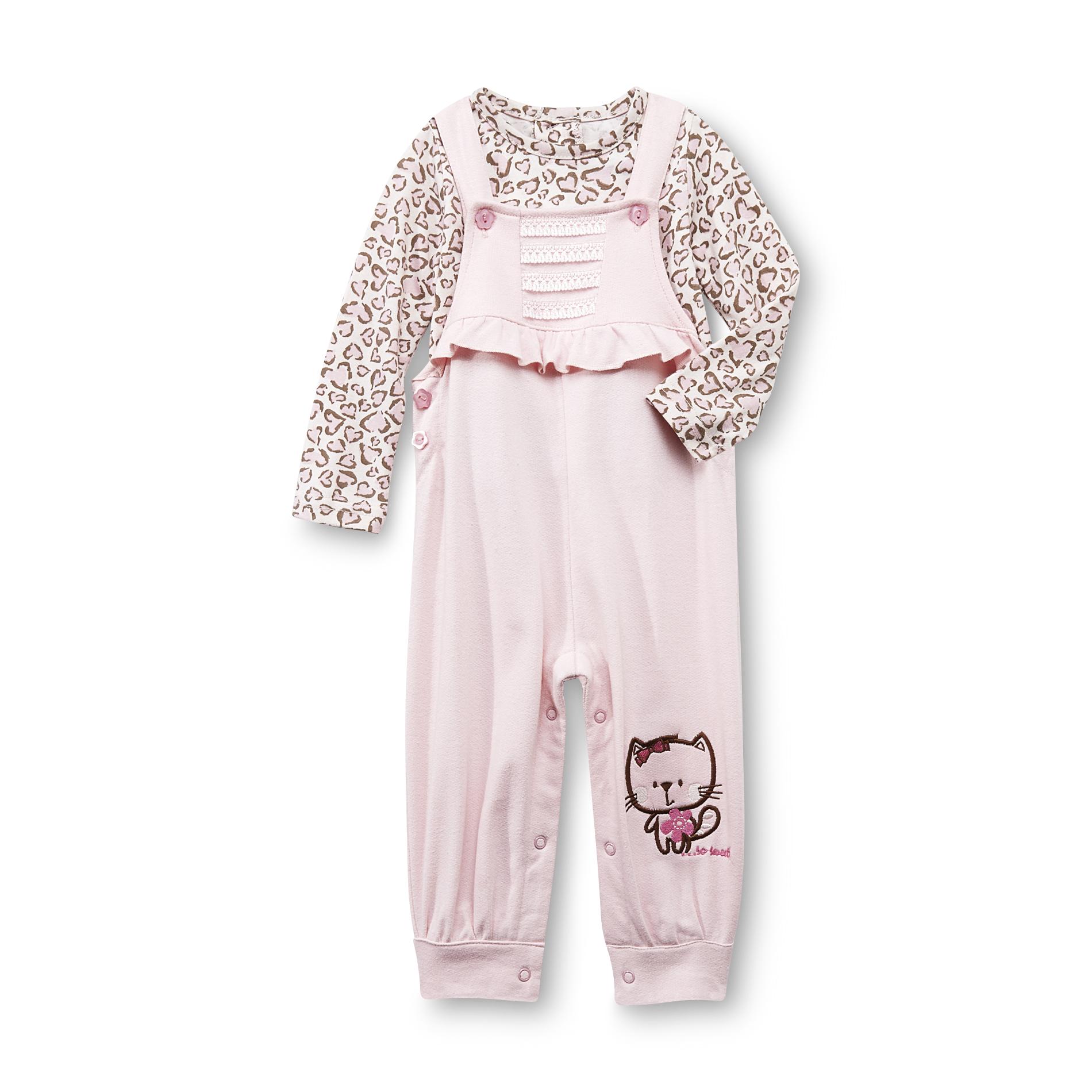 Small Wonders Infant Girl's Coverall & Top - Kitty