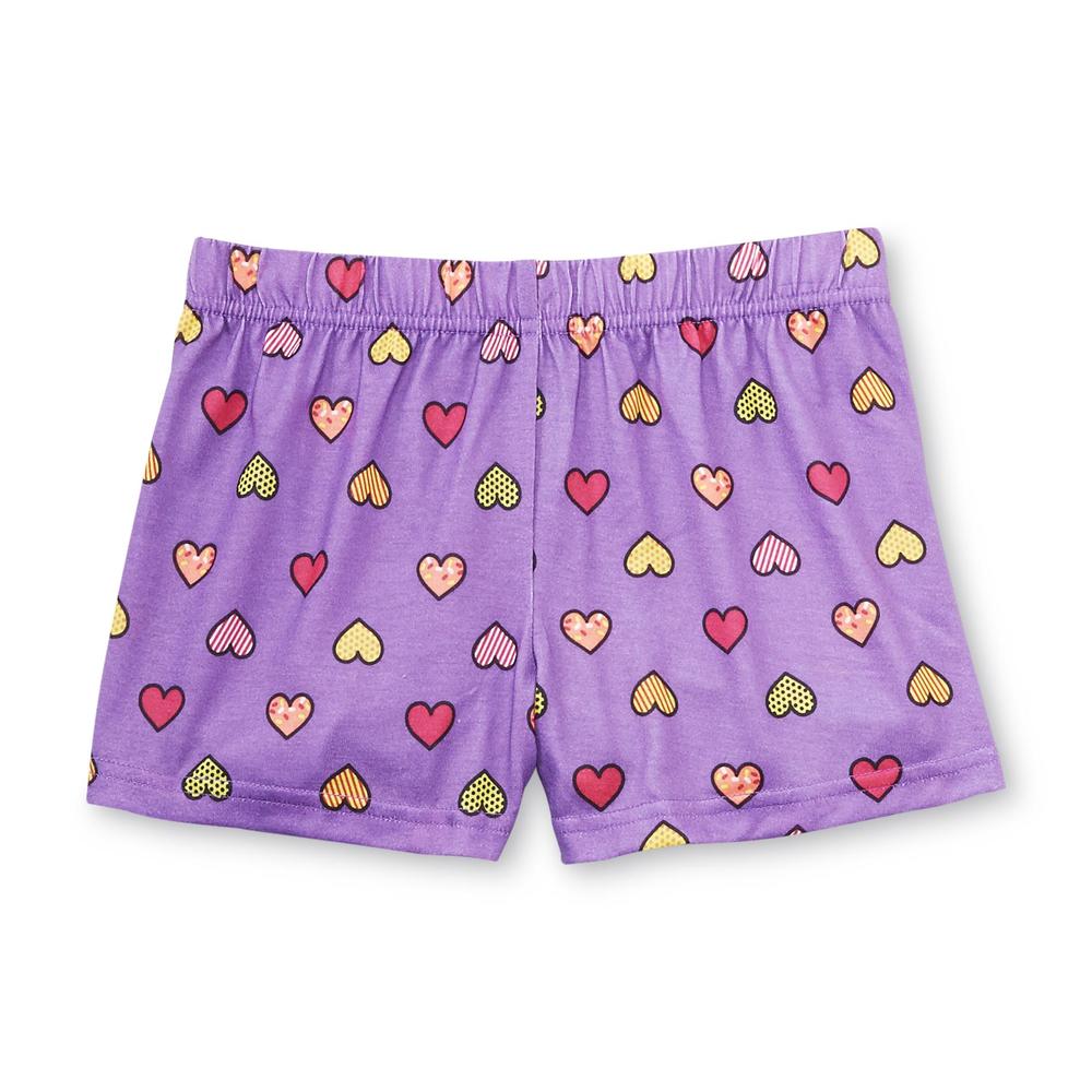 Joe Boxer Girl's Pajama Shirt  Pants & Shorts - Bunny & Hearts