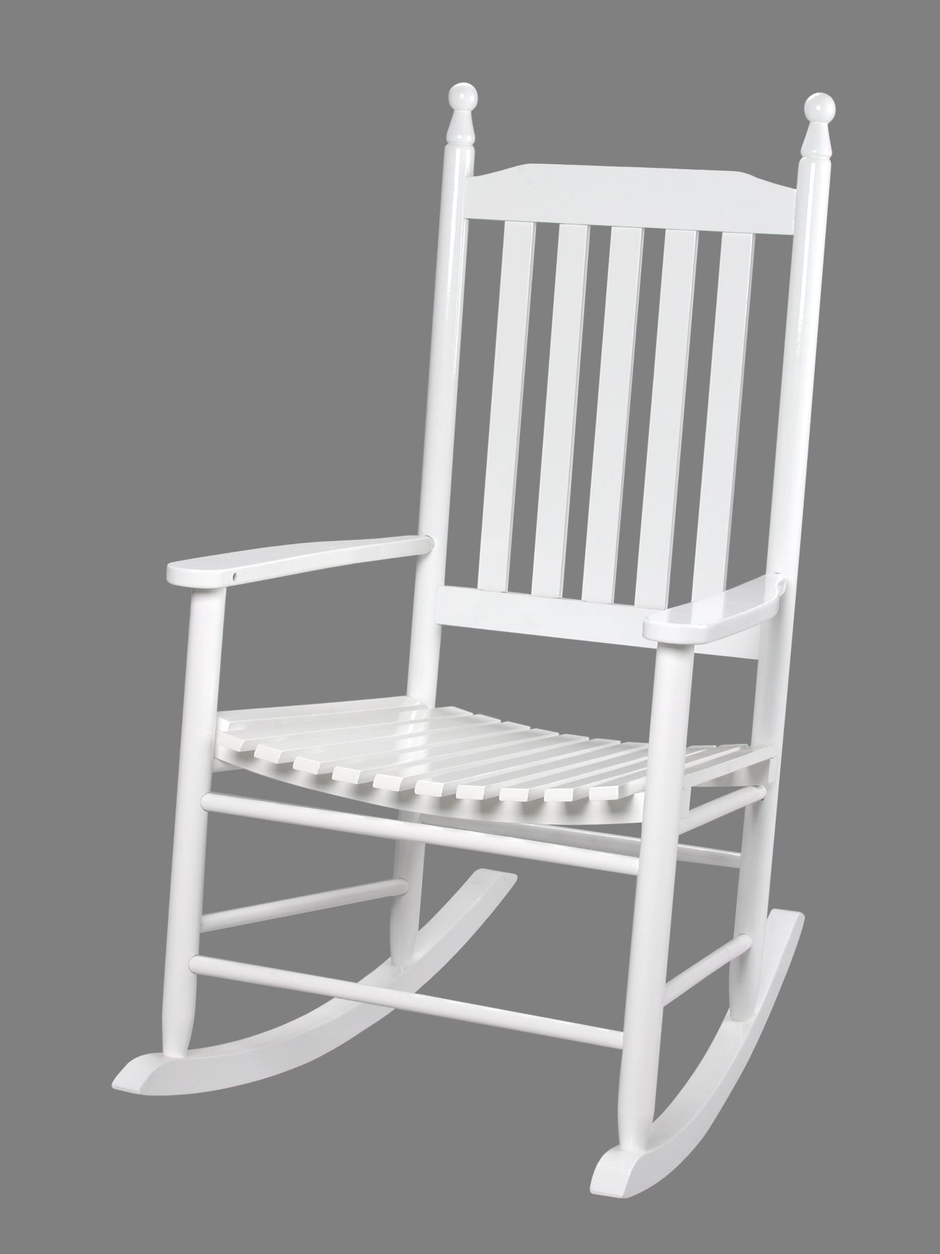 Gift Mark Adult Tall Back Rocking Chair - White