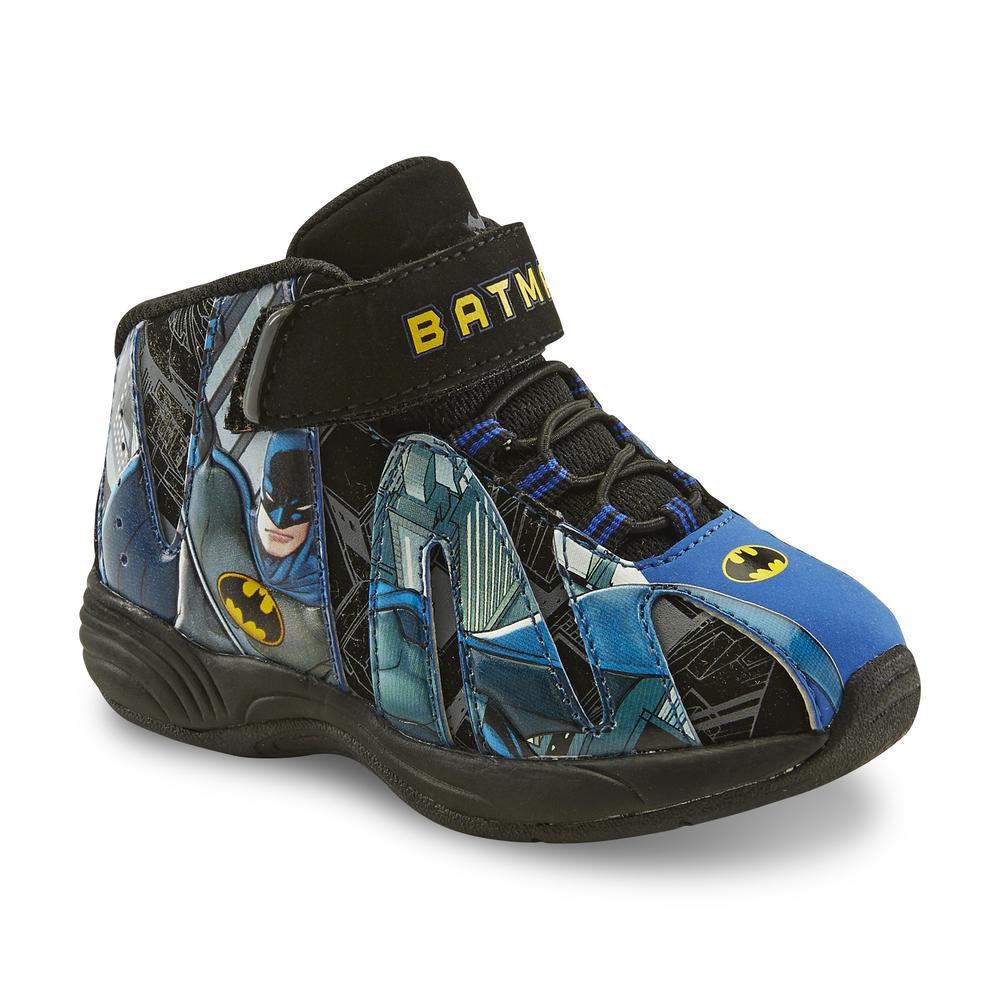 DC Comics Toddler Boy's Batman Black/Blue/Yellow High-Top Athletic Shoes