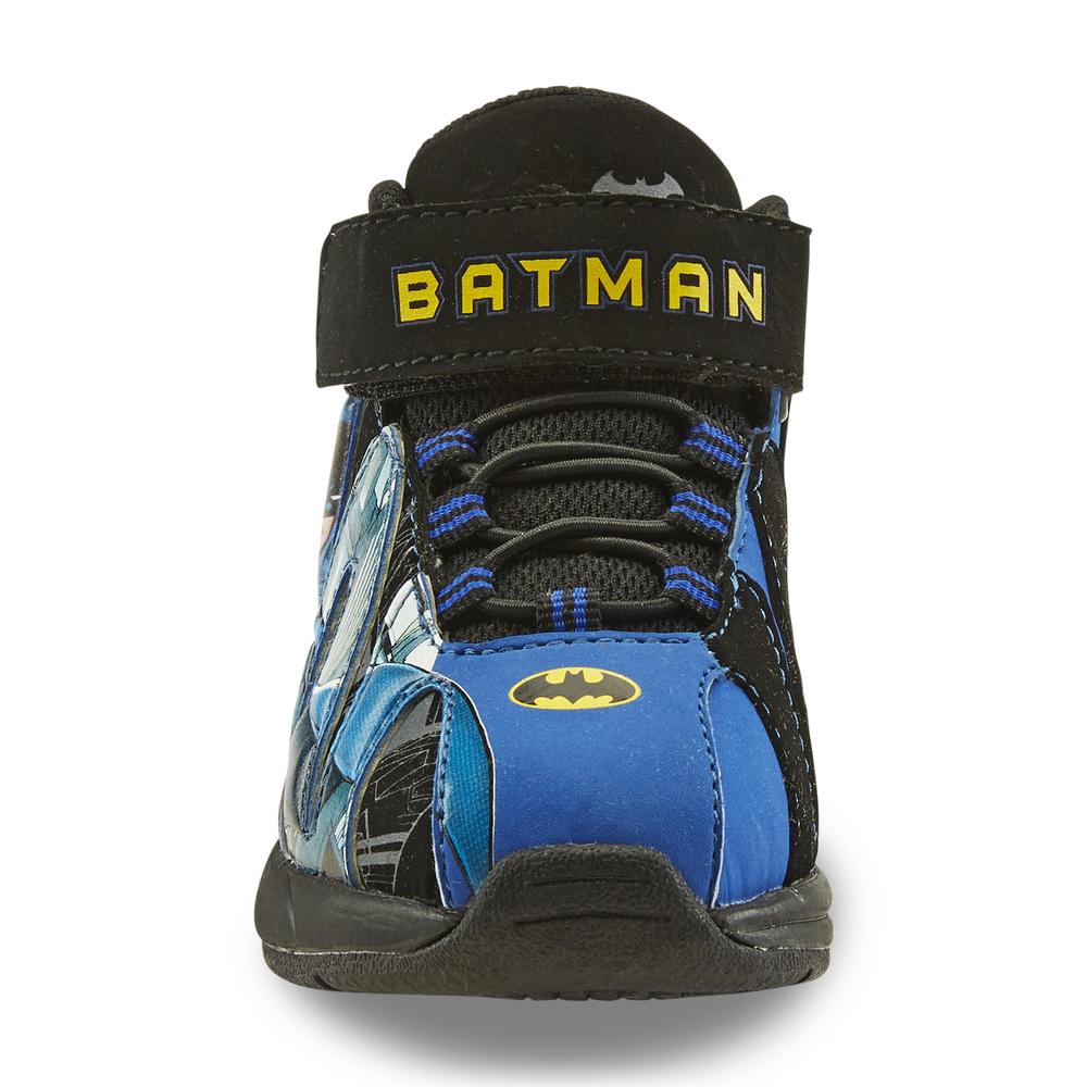 DC Comics Toddler Boy's Batman Black/Blue/Yellow High-Top Athletic Shoes