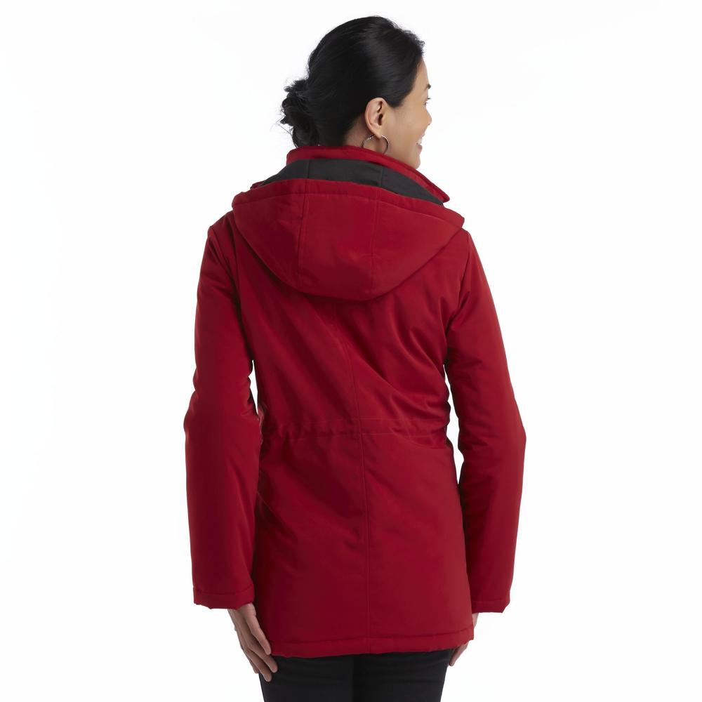Basic Editions Women's Hooded Winter Jacket