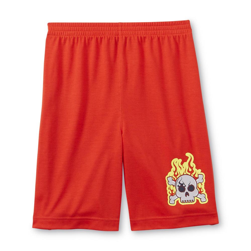 Joe Boxer Boy's Pajama Shirt & 2 Pairs Shorts - Dino Drummer
