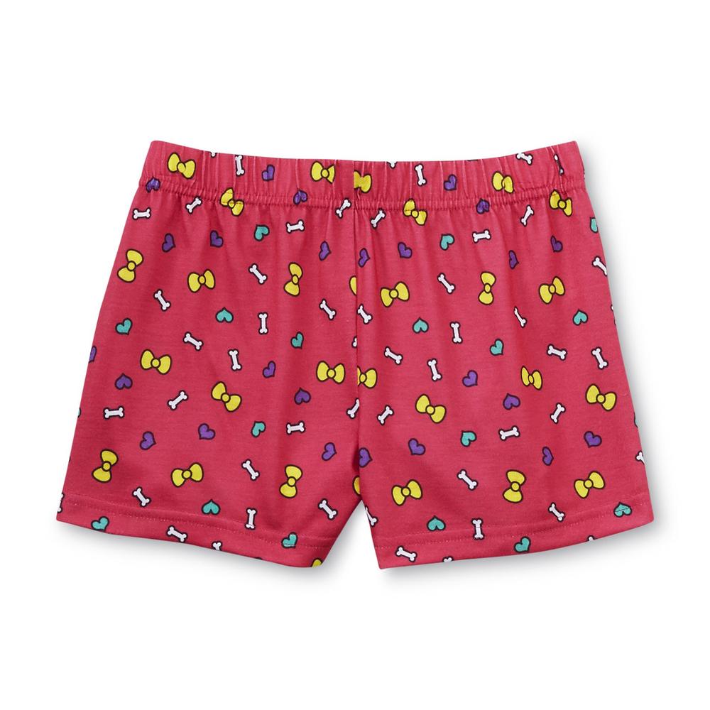 Joe Boxer Girl's Pajama Shirt & 2 Pairs Shorts - Puppy