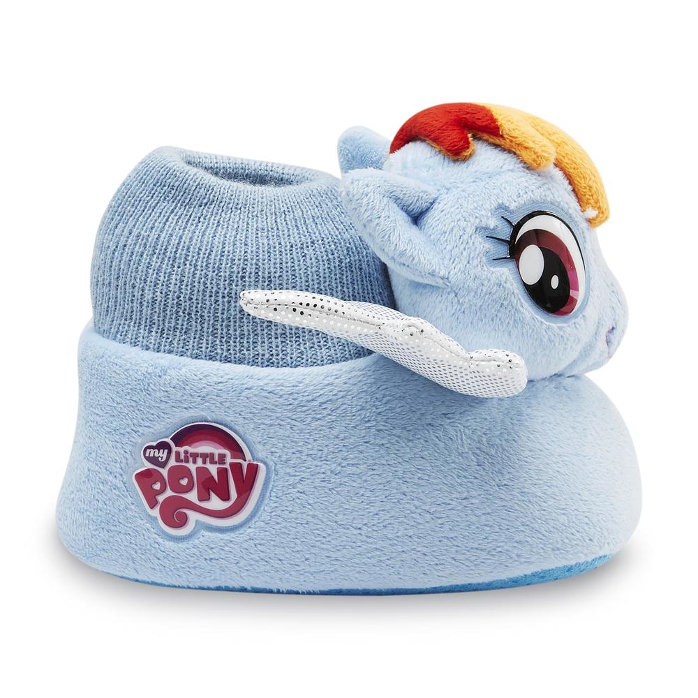 Hasbro Toddler Girl's My Little Pony Blue Socktop Slipper