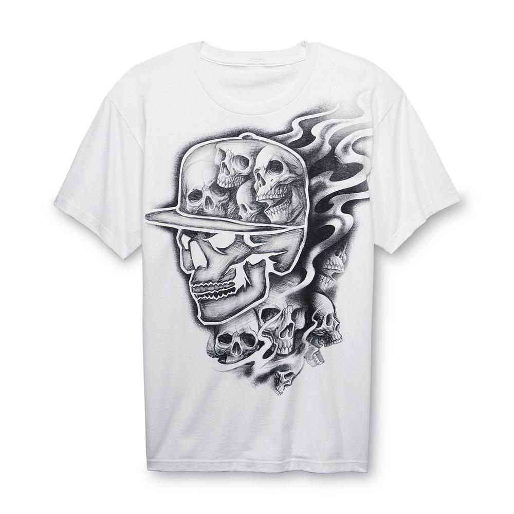 Screen Tee Market Brands Young Men's Graphic T-Shirt - Skulls