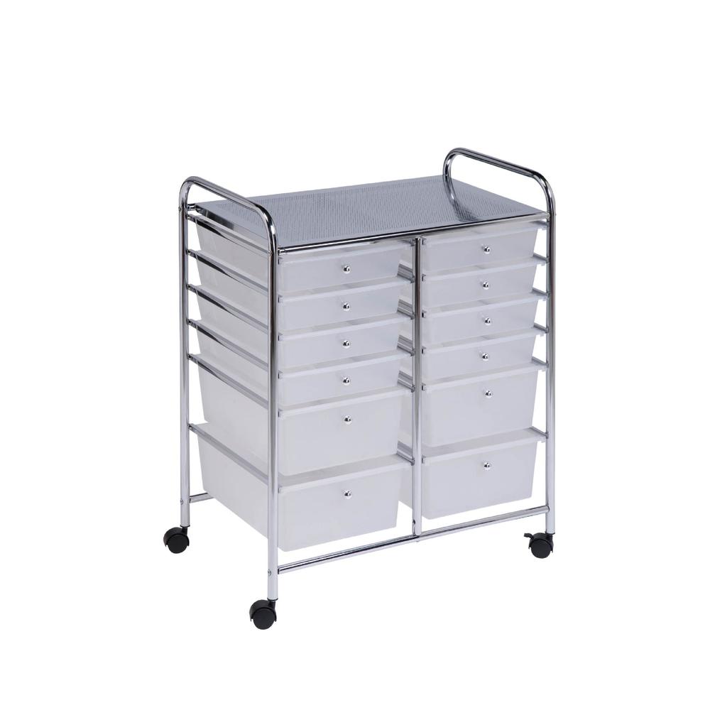 Honey Can Do 12 Drawer Rolling Cart