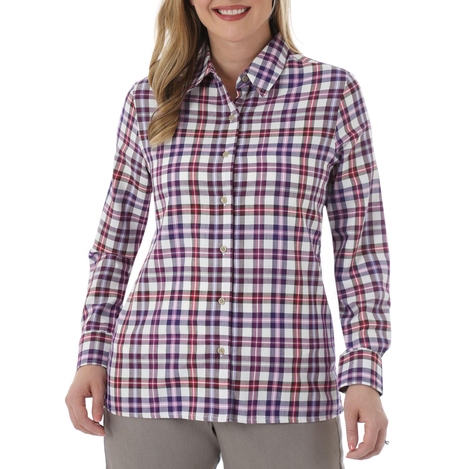 Riders by Lee Women's Connie Woven Shirt - Plaid