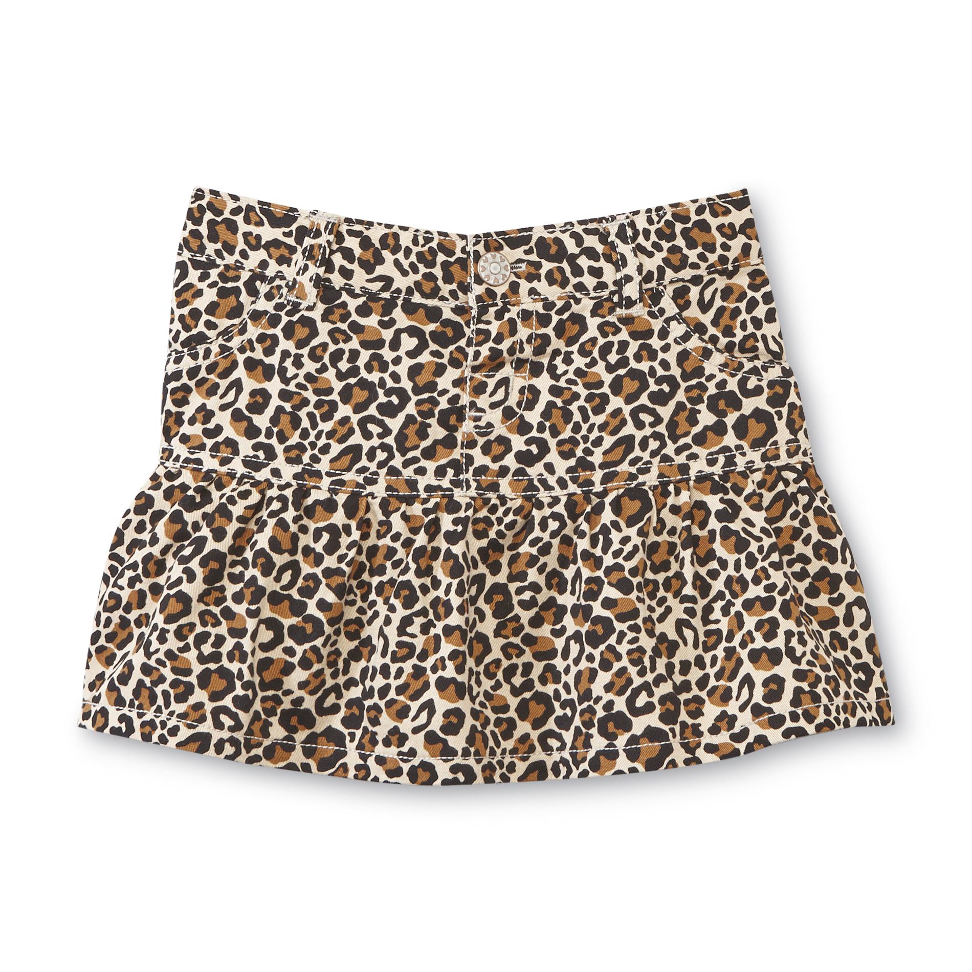 WonderKids Infant & Toddler Girl's Twill Skirt - Leopard Print