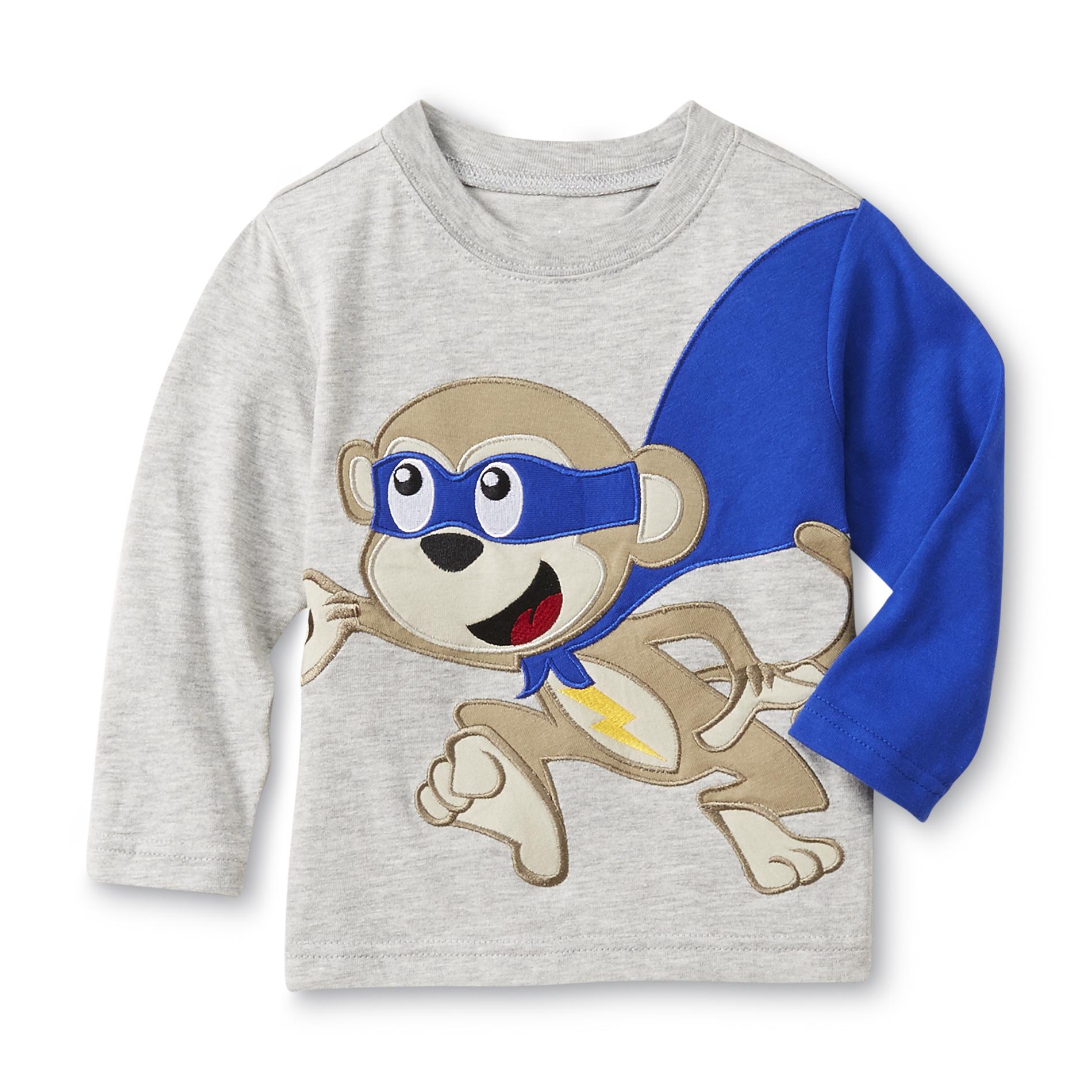WonderKids Infant & Toddler Boy's Long-Sleeve Applique T-Shirt - Super Monkey