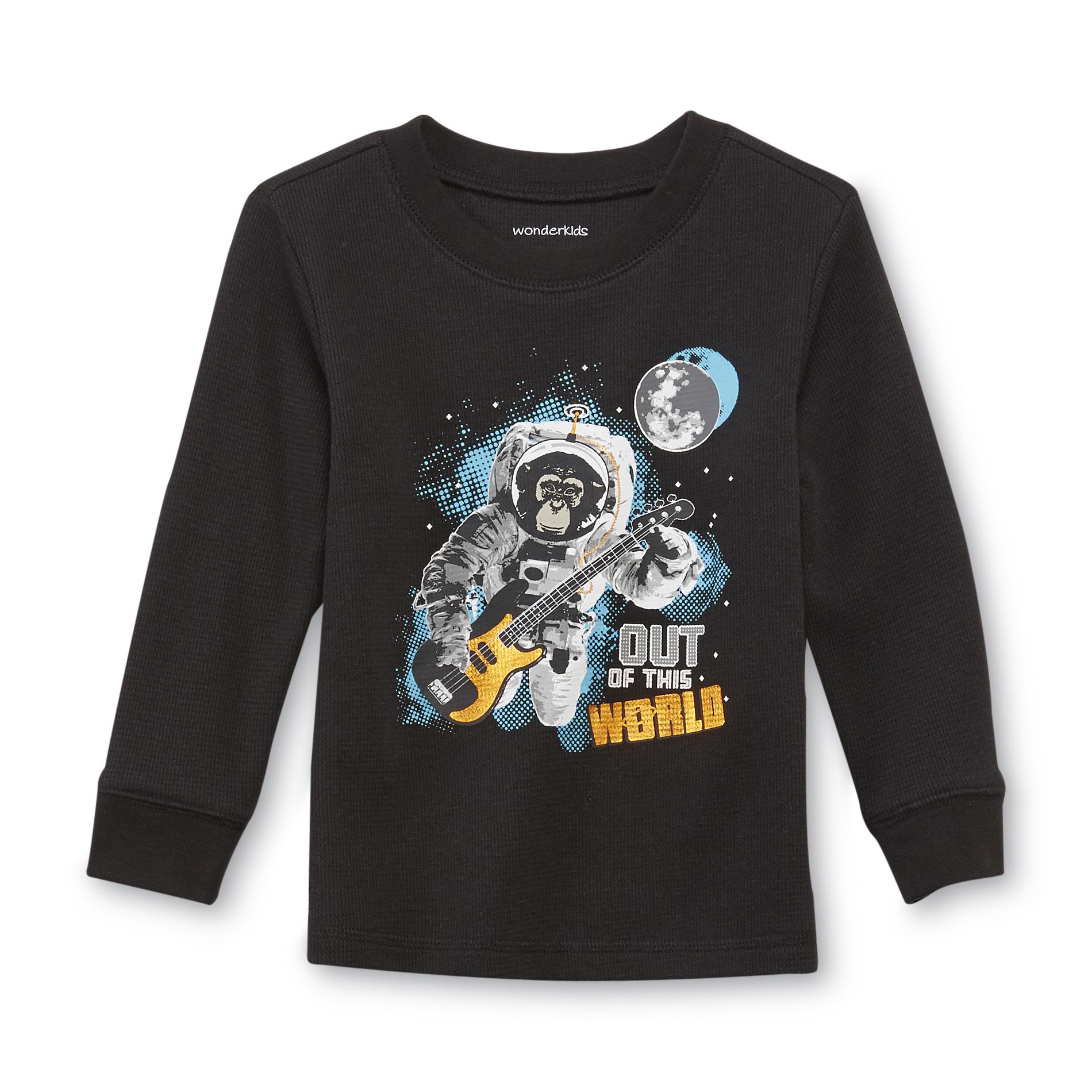 WonderKids Infant & Toddler Boy's Thermal Graphic T-Shirt - Space Monkey