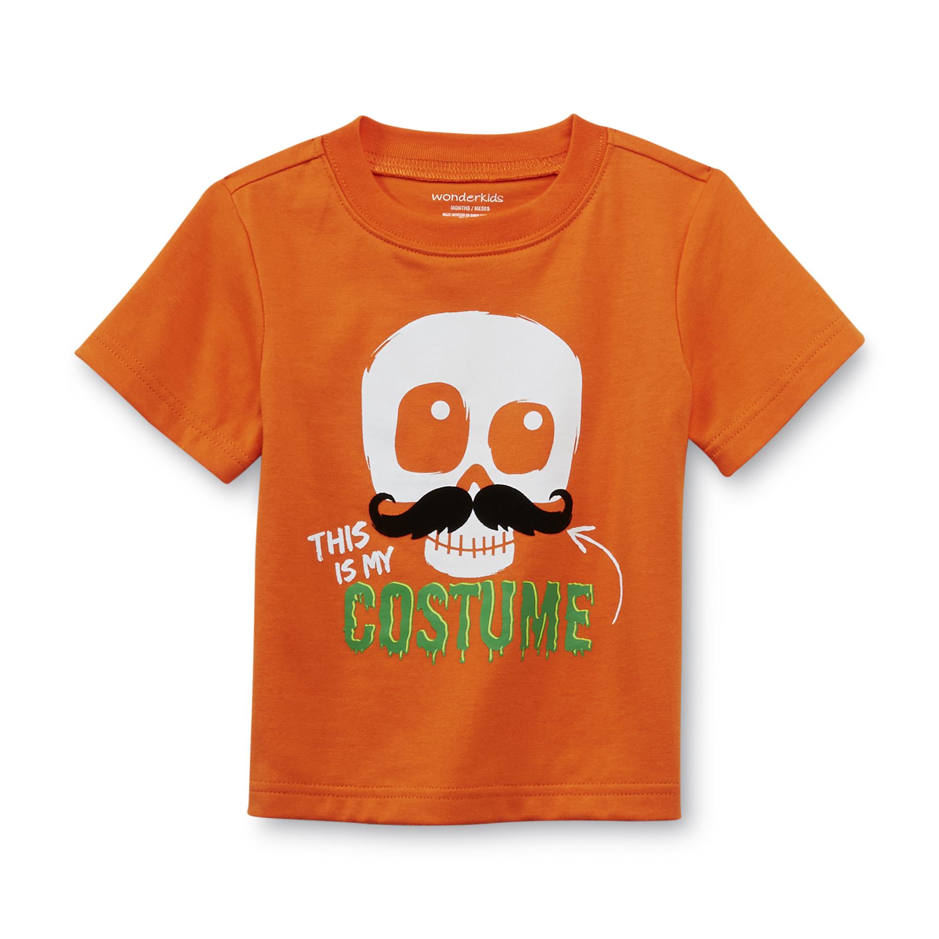 WonderKids Infant & Toddler Halloween Graphic T-Shirt - Mustache Skull