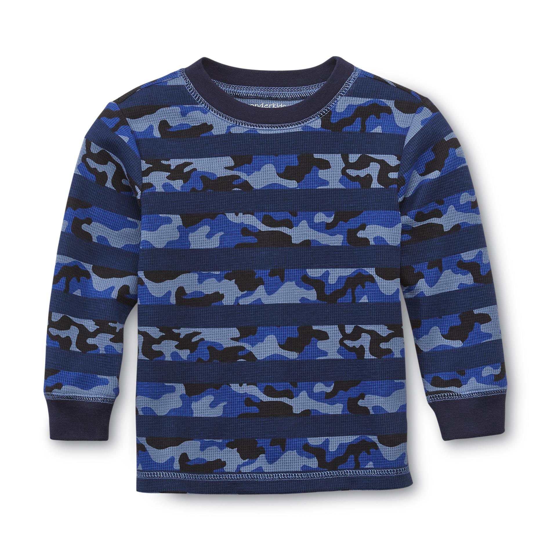 WonderKids Infant & Toddler Boy's Thermal Shirt - Camouflage & Striped