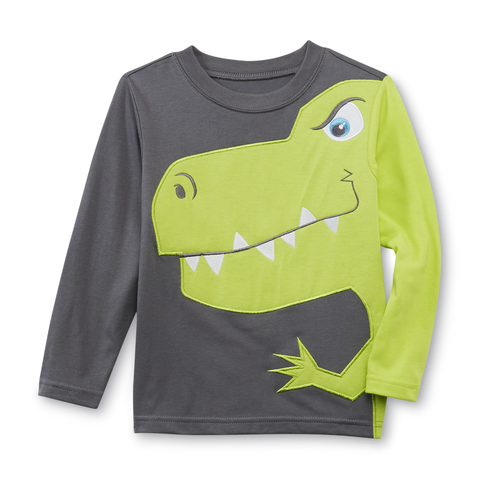 WonderKids Infant & Toddler Boy's Long-Sleeve Applique T-Shirt - Dinosaur