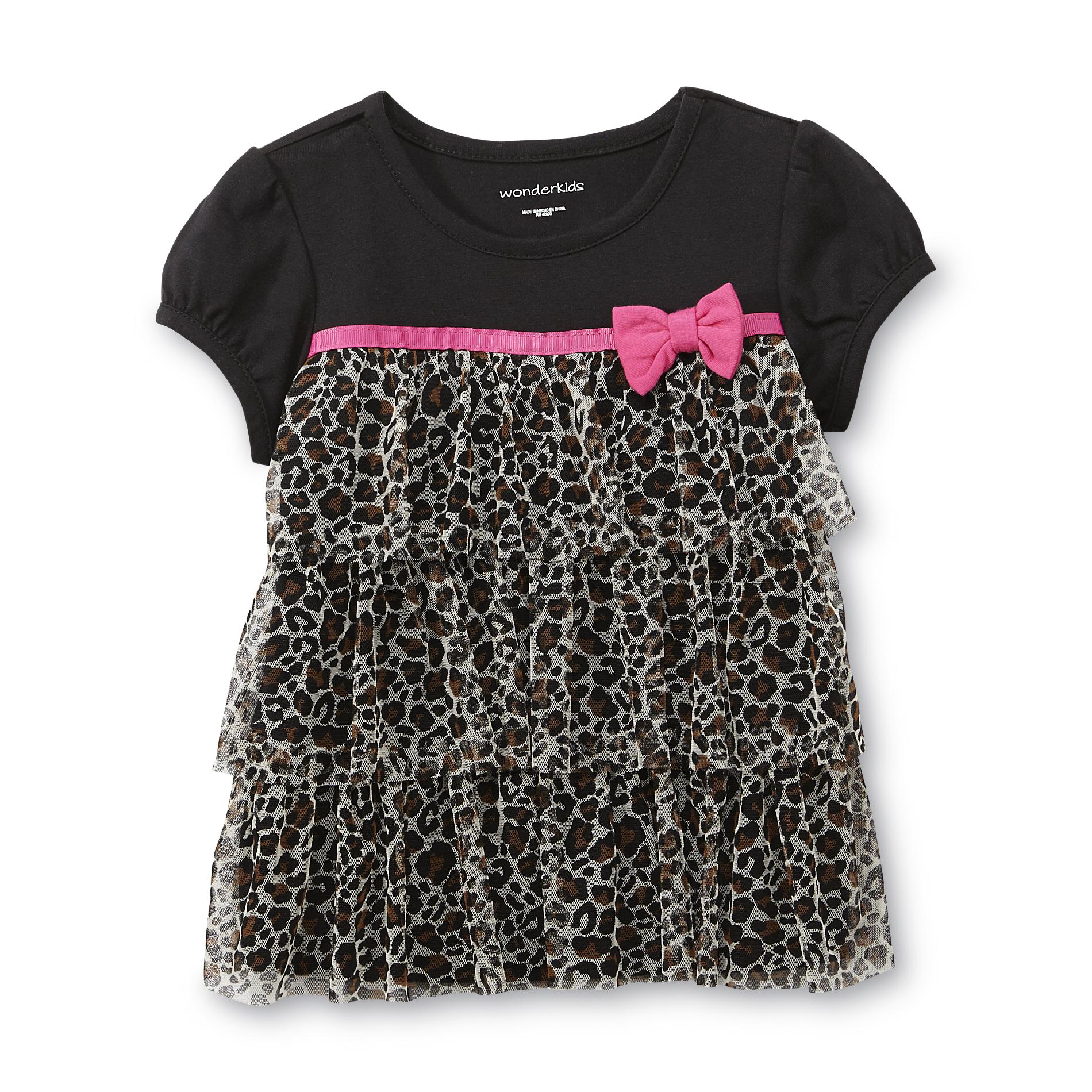 WonderKids Infant & Toddler Girl's Tiered Top - Leopard Print