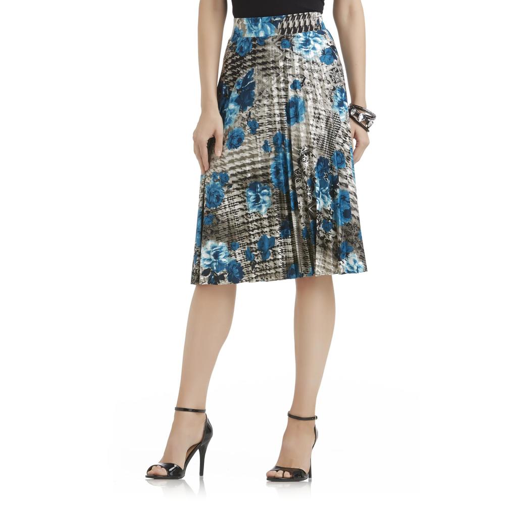 Covington Women's Pleated Skirt - Floral Print