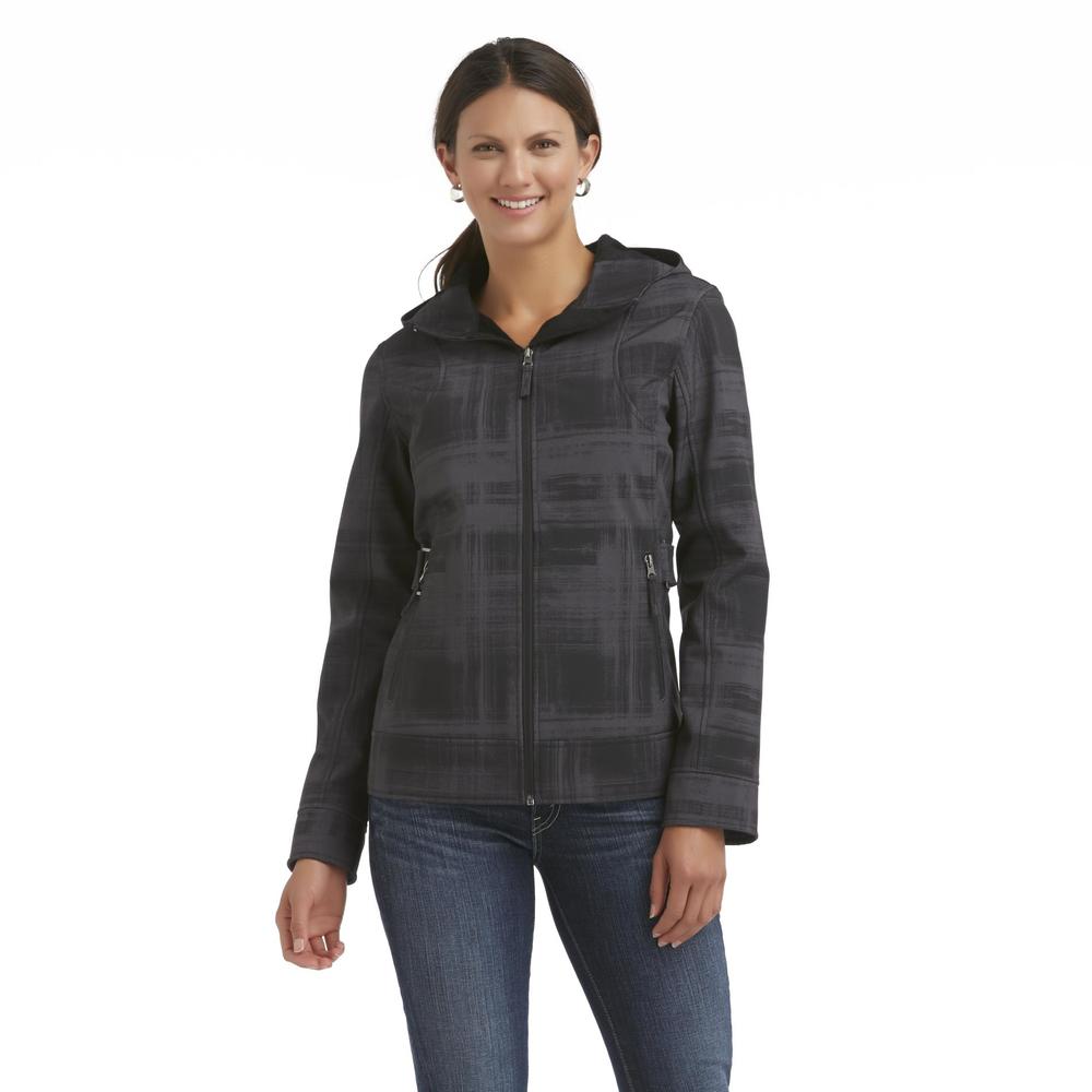 Athletech Women's Fleece-Lined Hooded Jacket - Plaid