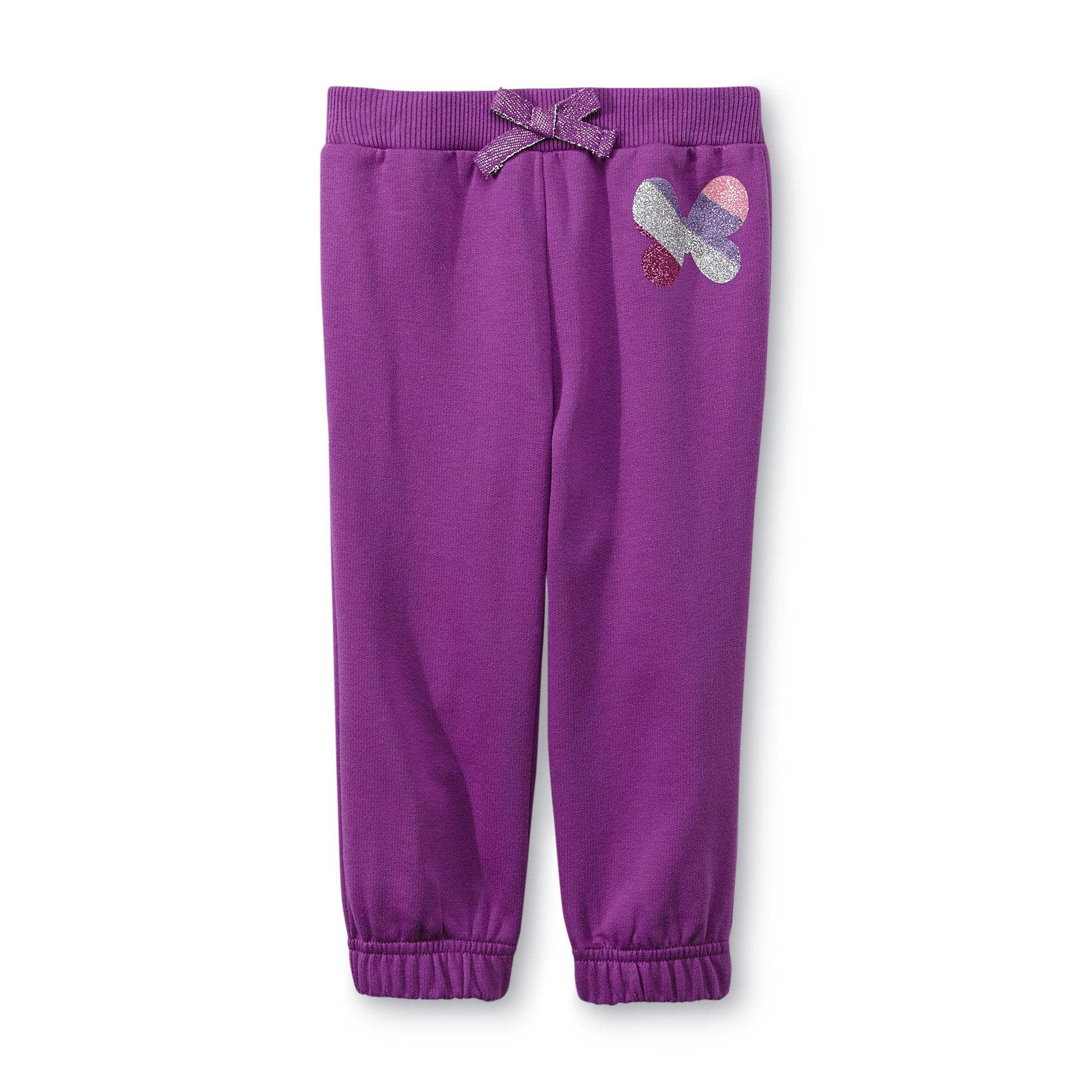 WonderKids Infant & Toddler Girl's Sweatpants - Glitter Butterfly