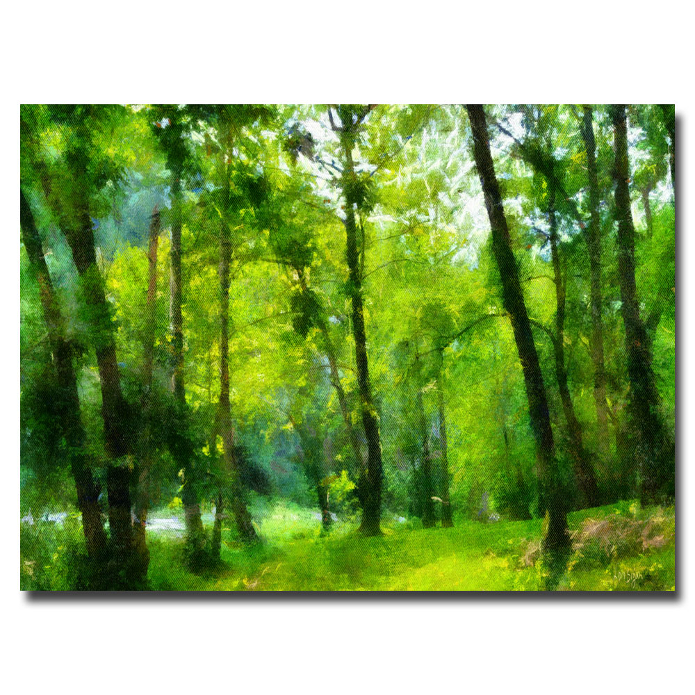 Trademark Global Lois Bryan 'Forest Walk in Spring' Canvas Art