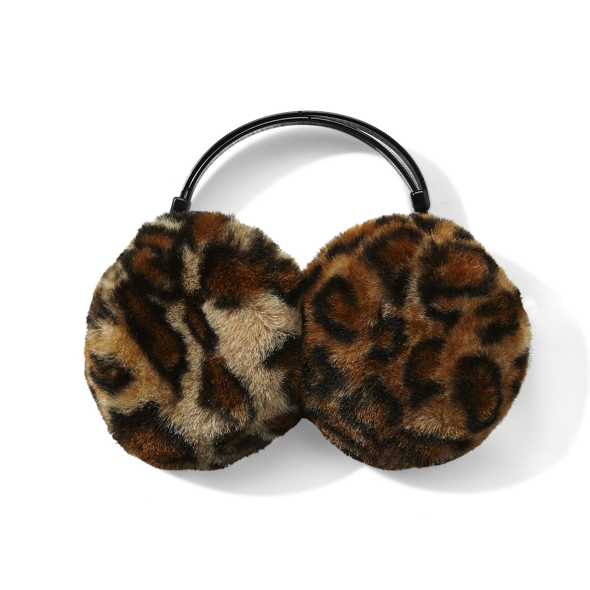 Joe Boxer Women's Basic Earmuffs - Cheetah Print