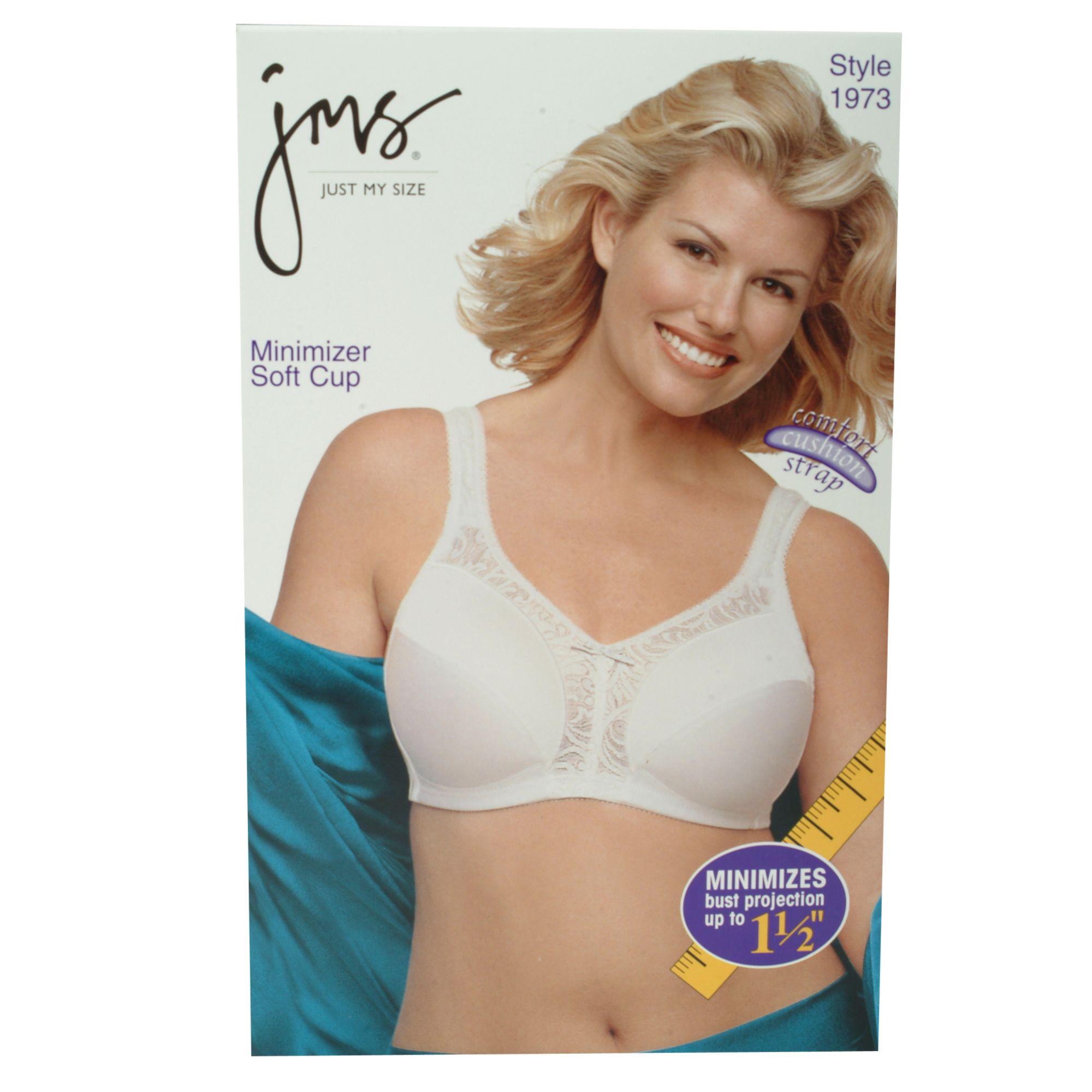 JMS Comfort Cushion Strap Front Close Wirefree Bra (Pack of 2) 2 Nude
