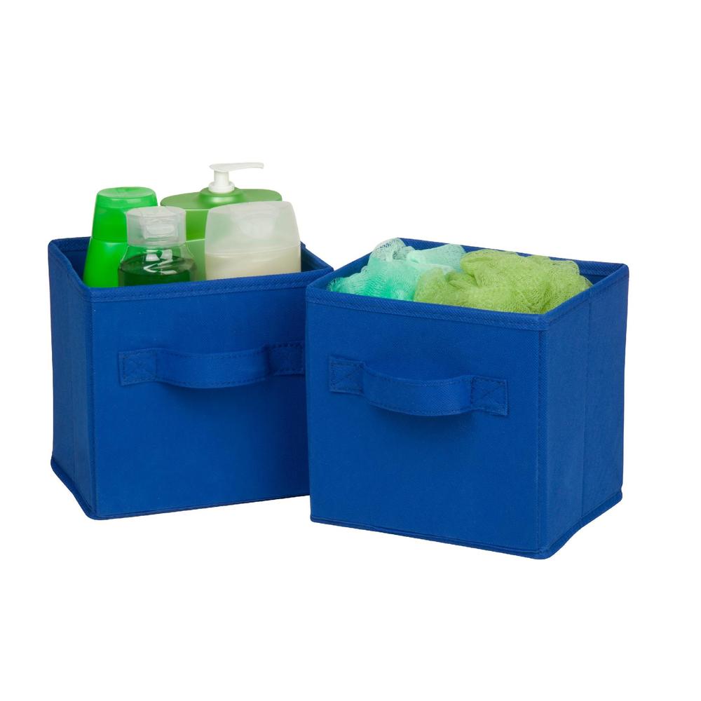 Honey Can Do 6-Pc. Mini Foldable Storage Cubes in Blue