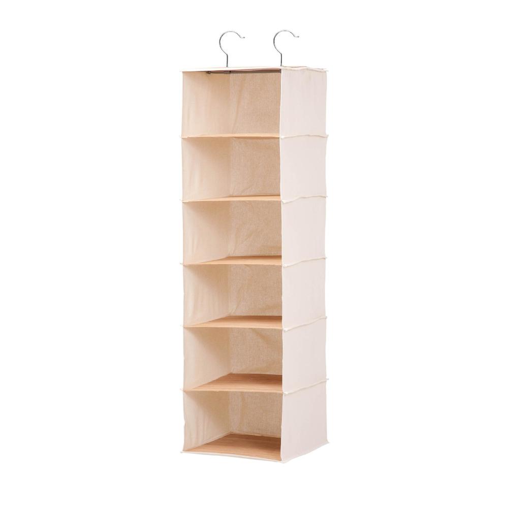 Honey Can Do 6Shelf Bamboo Hanging Organizer
